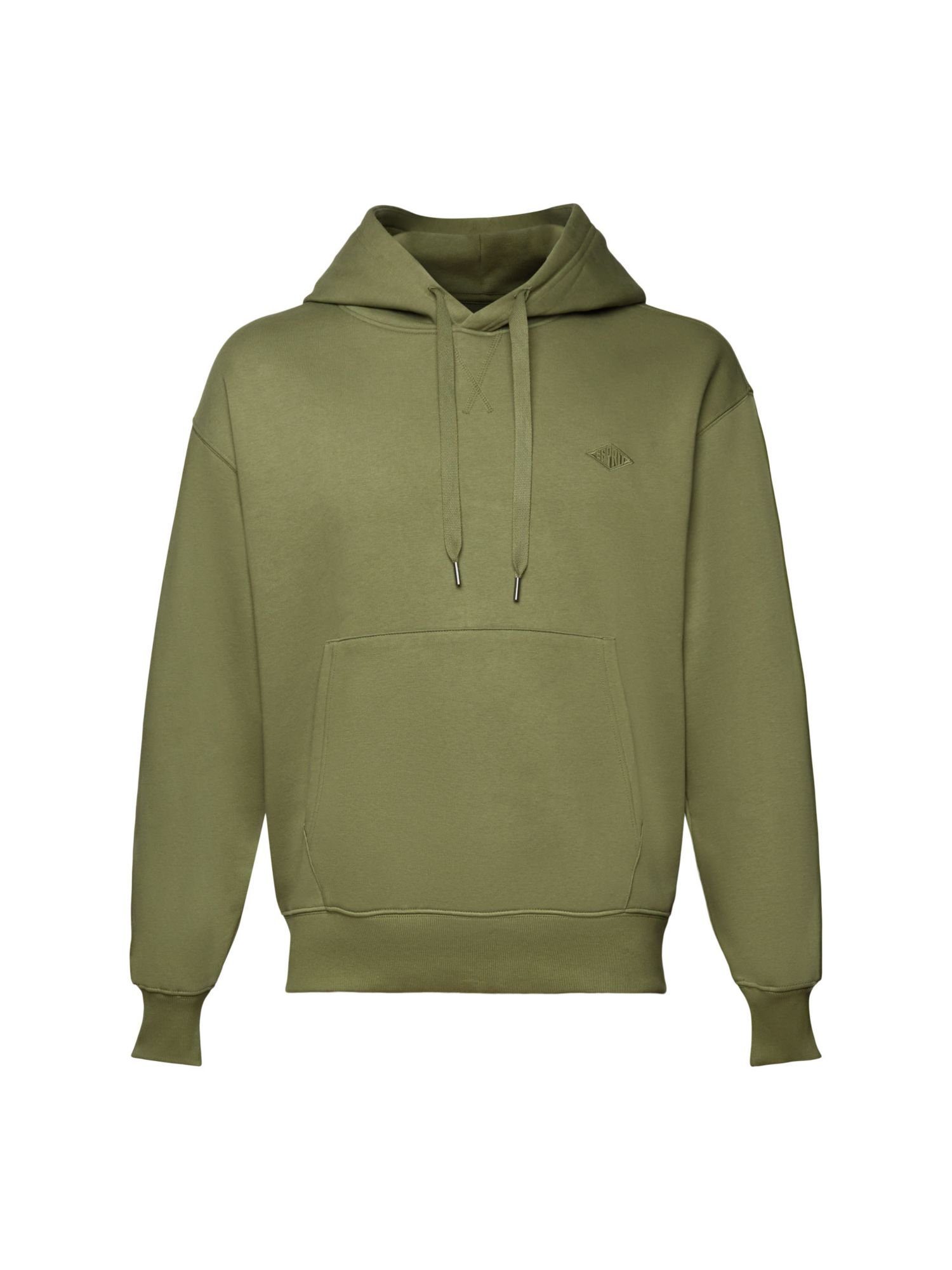 Esprit Sweatshirt Sweat-Hoodie mit Logostickerei (1-tlg) LIGHT KHAKI