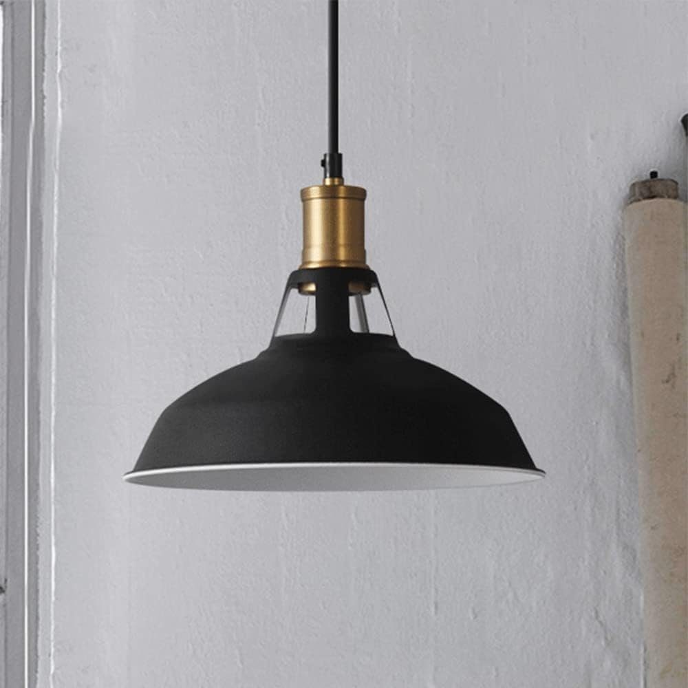 Schwarz Lichtquelle,Φ27*25 DOPWii Hängeleuchten mm Retro-Industriestil Deckenlampe,E27,Ohne