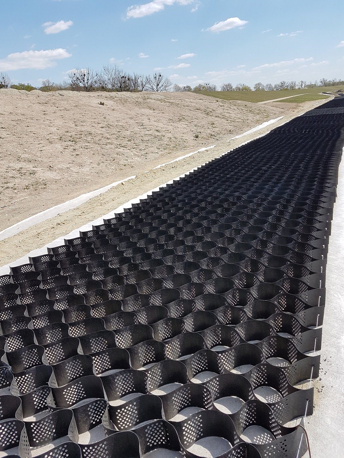 HaGa Rasengitter Geogitter Bodenstabilisator 6,5m x 2,5m x 5 cm Kiesgitter