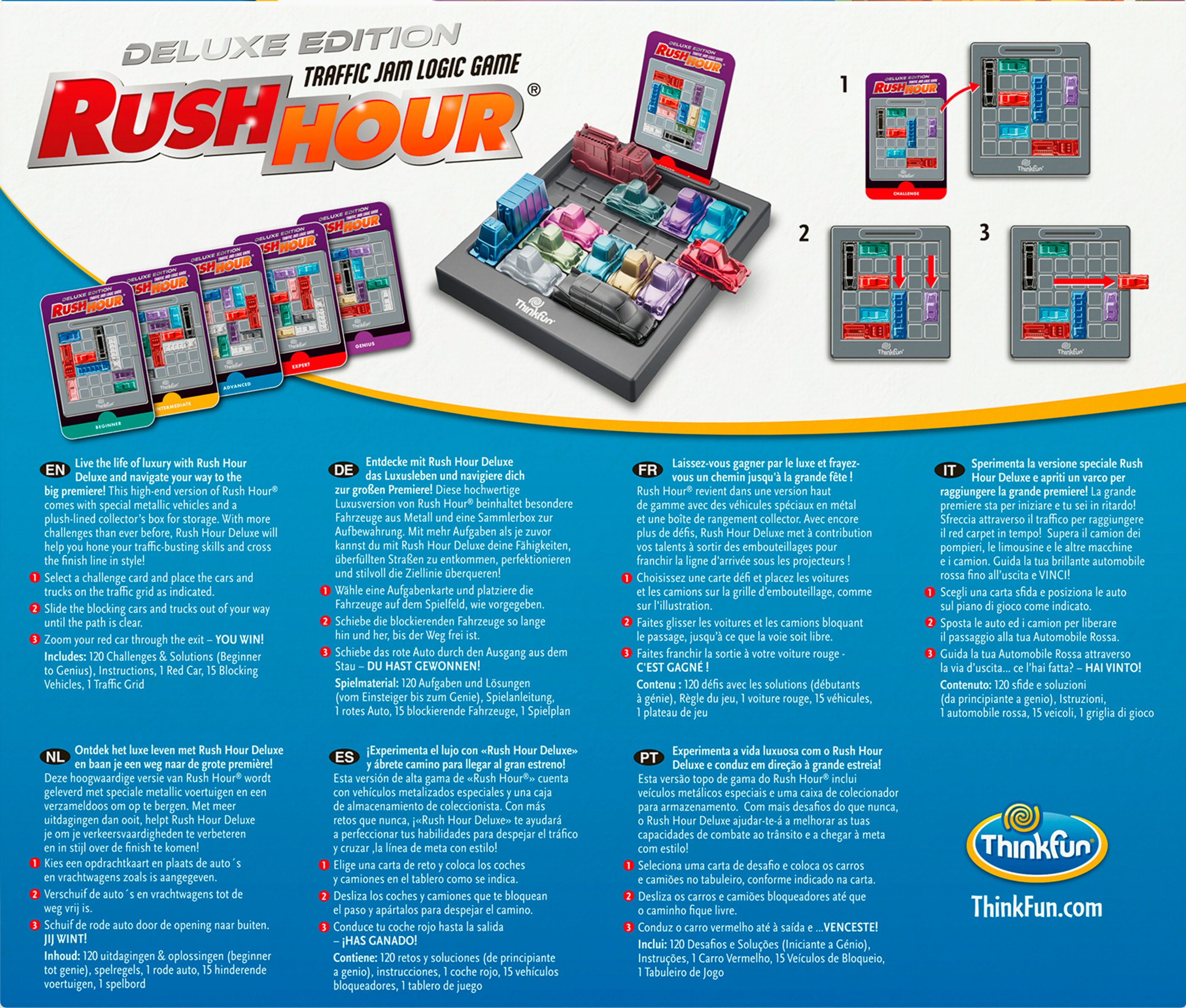 Thinkfun® Spiel Rush Hour Deluxe, Logikspiel