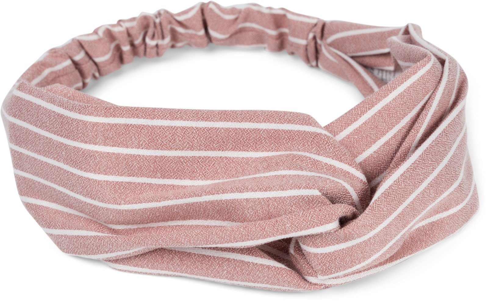 Muster Streifen und 1-tlg., mit Altrose Haarband, Twist styleBREAKER Knoten Haarband
