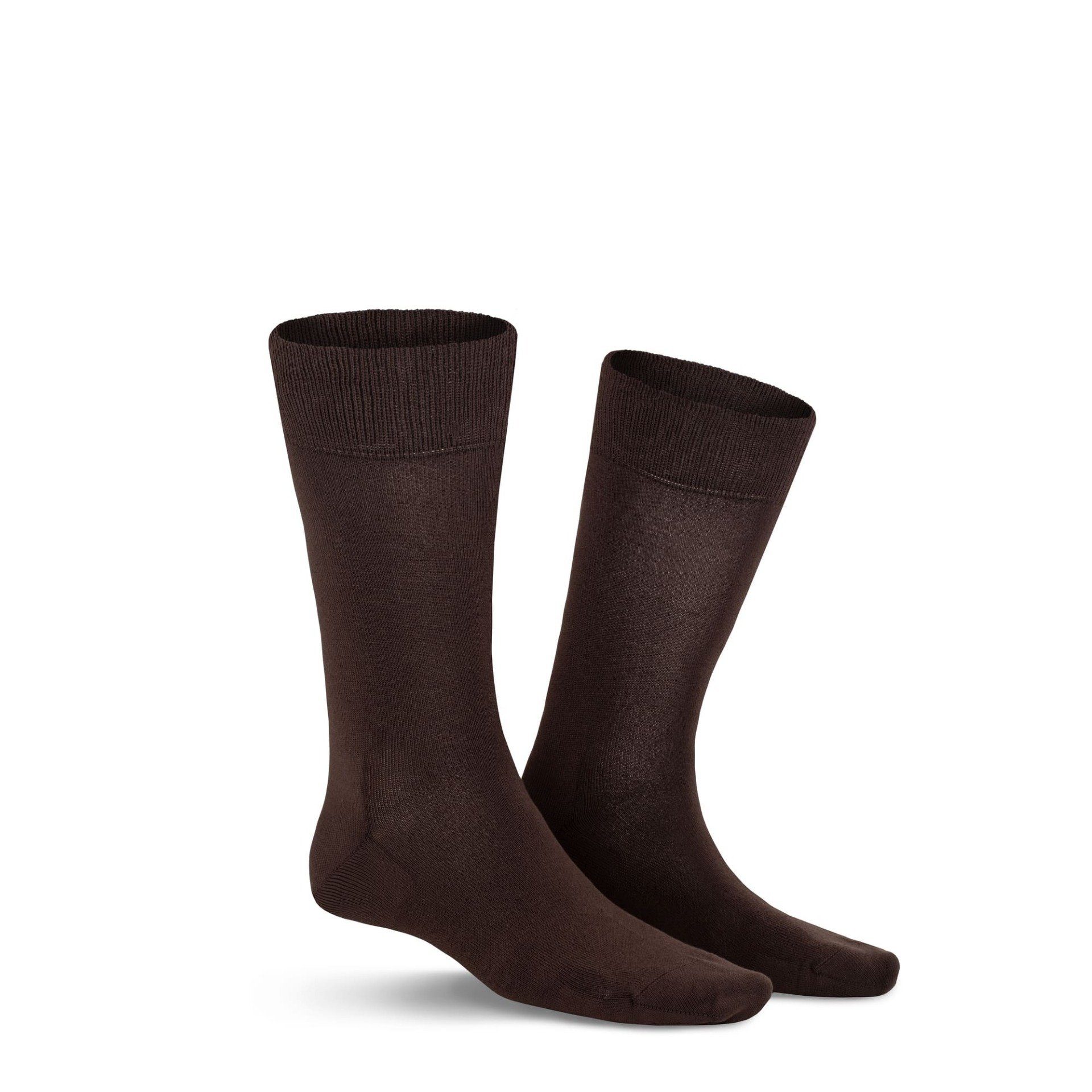 KUNERT Basicsocken LONGLIFE (1-Paar) Herren Socken mit langer Lebensdauer und hoher Farbbrillanz Brown 8220