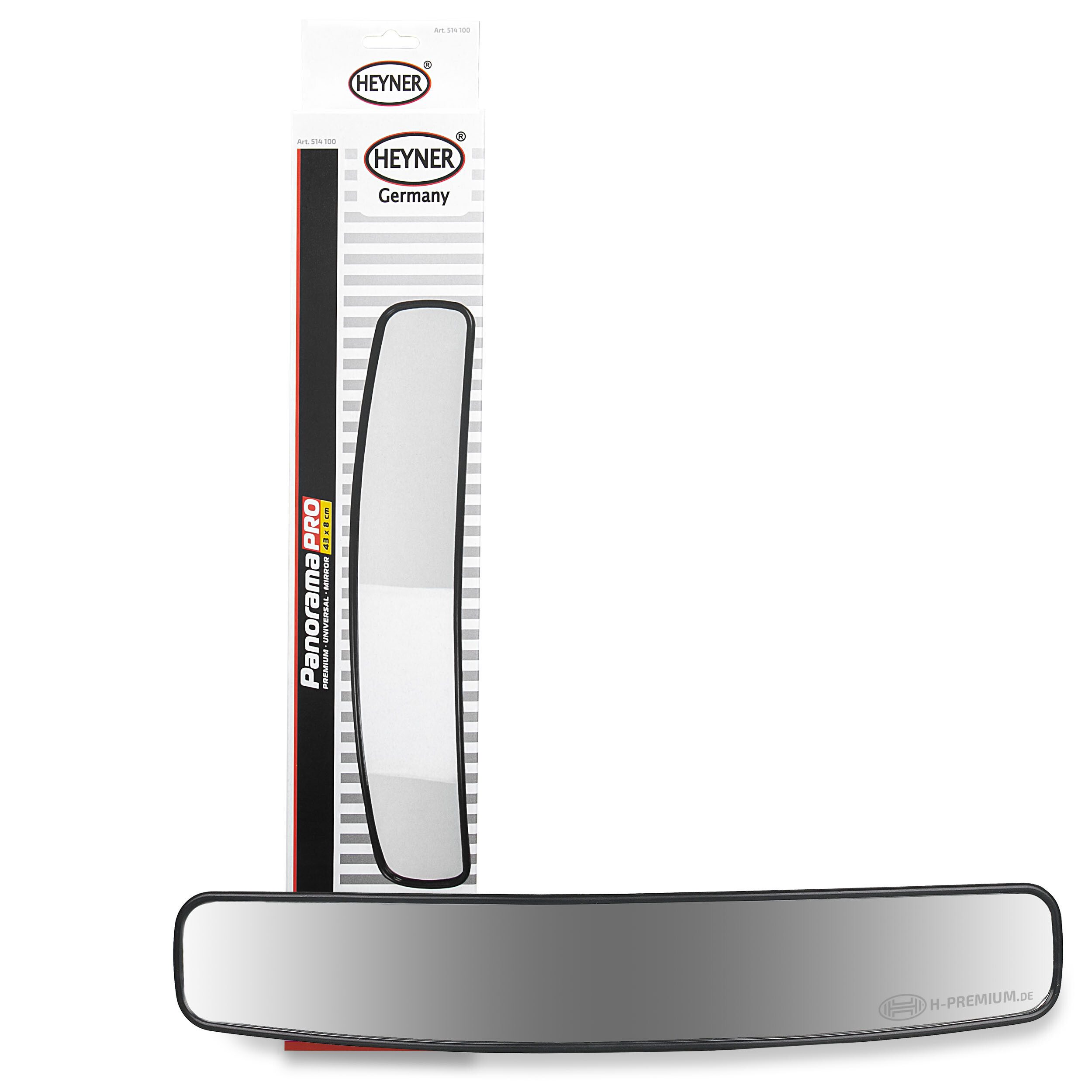 HEYNER Autospiegel Panoramaspiegel 430 x 80 mm universal Auto Zusatz Ersatz Konvex (1-St)