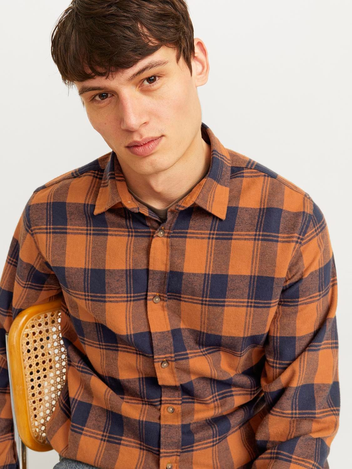 Jack & Jones Langarmhemd JJJOSHUA FALL BUFFALO SHIRT LS günstig online kaufen