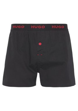 HUGO Boxershorts WOVEN BOXER TRIPLET (Packung, 3-St., 3er) mit Knöpfen am Eingriff