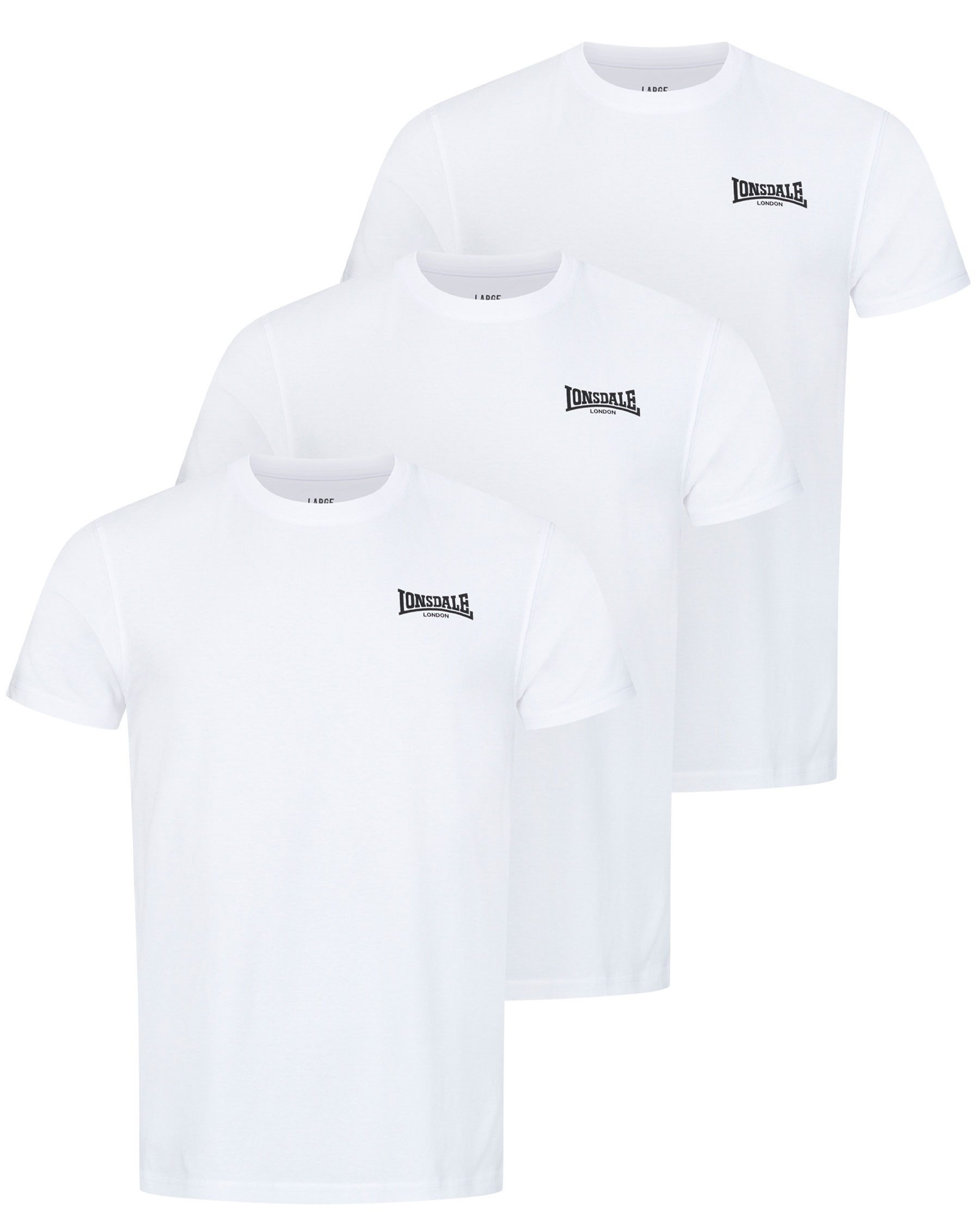 Lonsdale T-Shirt Lonsdale Dreierpack Unterziehshirt Roscommon (Packung, 3er günstig online kaufen