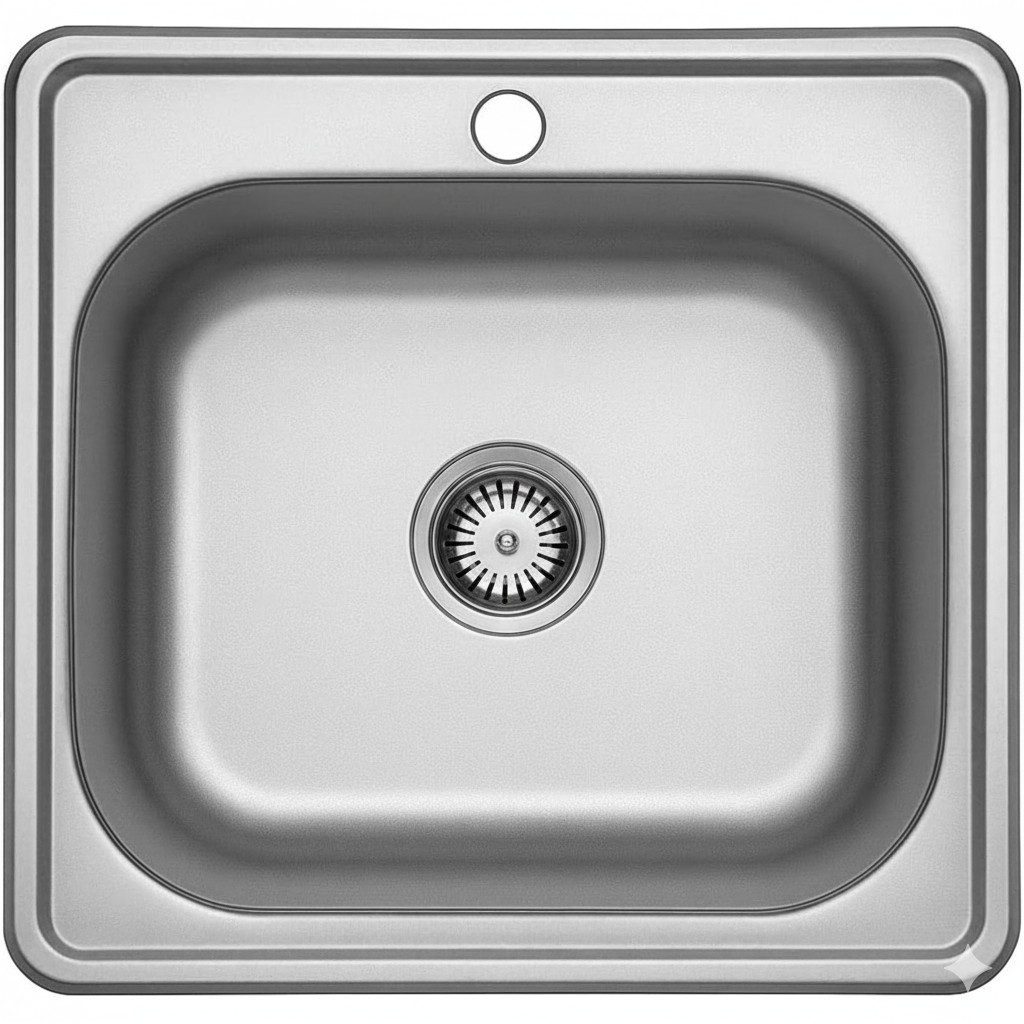 Faizee Möbel Edelstahlspüle Edelstahlspüle 48x48 cm Küchenspüle Eckig Spülb günstig online kaufen