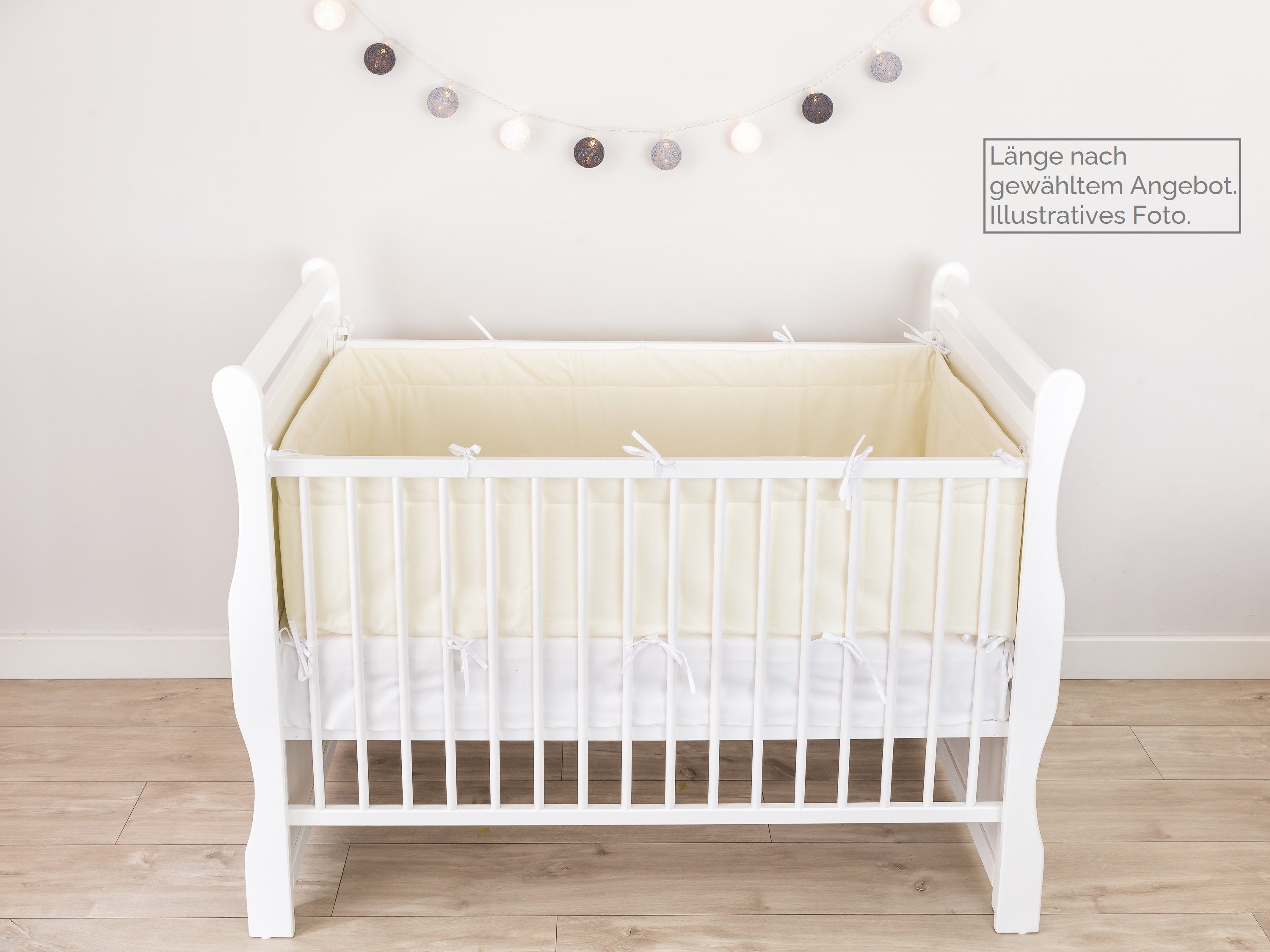 Loolay Bettnestchen ECRU BIO-Baumwolle Atmungsaktives Babybett BETTUMRANDUN günstig online kaufen