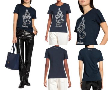 roberto cavalli T-Shirt ROBERTO CAVALLI PRINT MONOGRAM COTTON T-SHIRT TOP LOUNGE ICONIC