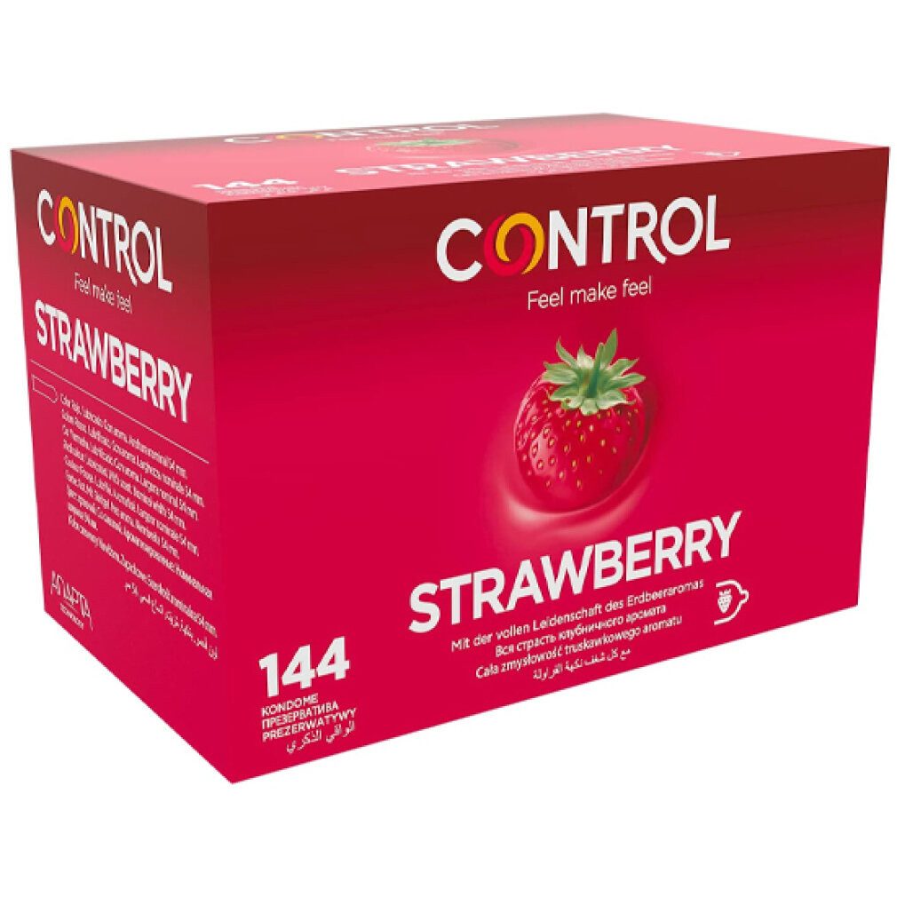 Control Kondome ADAPTA STRAWBERRY CONDOMS 144 UNITS