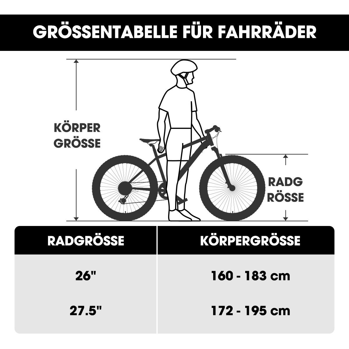 HILAND Mountainbike 26/27,5 Zoll MTB für Männer, Frauen, Student, Fahrräder für Gelände, Mit 18 Gang, Doppelte Scheibenbremsen, Federgabel, Fender – Bild 4 von 5