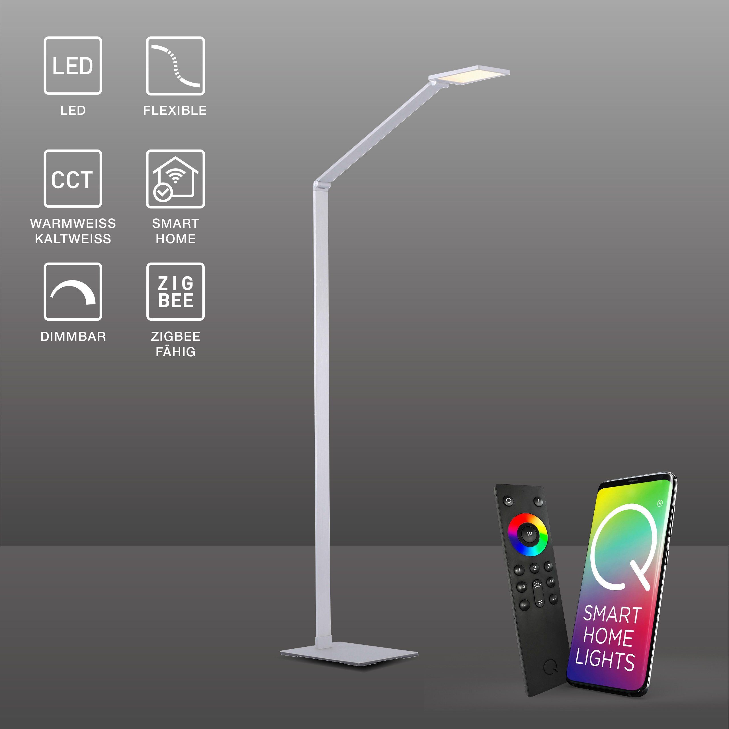 Paul Neuhaus Smarte LED-Leuchte Q - HANNES Smart Home, Smart Home,  CCT-Farbtemperaturregelung, Dimmfunktion, Memoryfunktion, 1, H148cm  CCT-Stehlampe dimmbar Fernbedienung Alexa