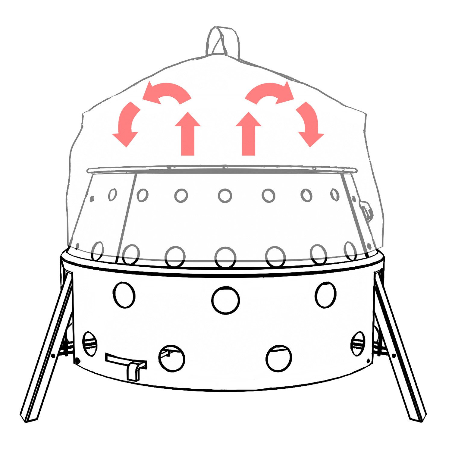 Petromax Holzkohlegrill Petromax Umluftkuppel