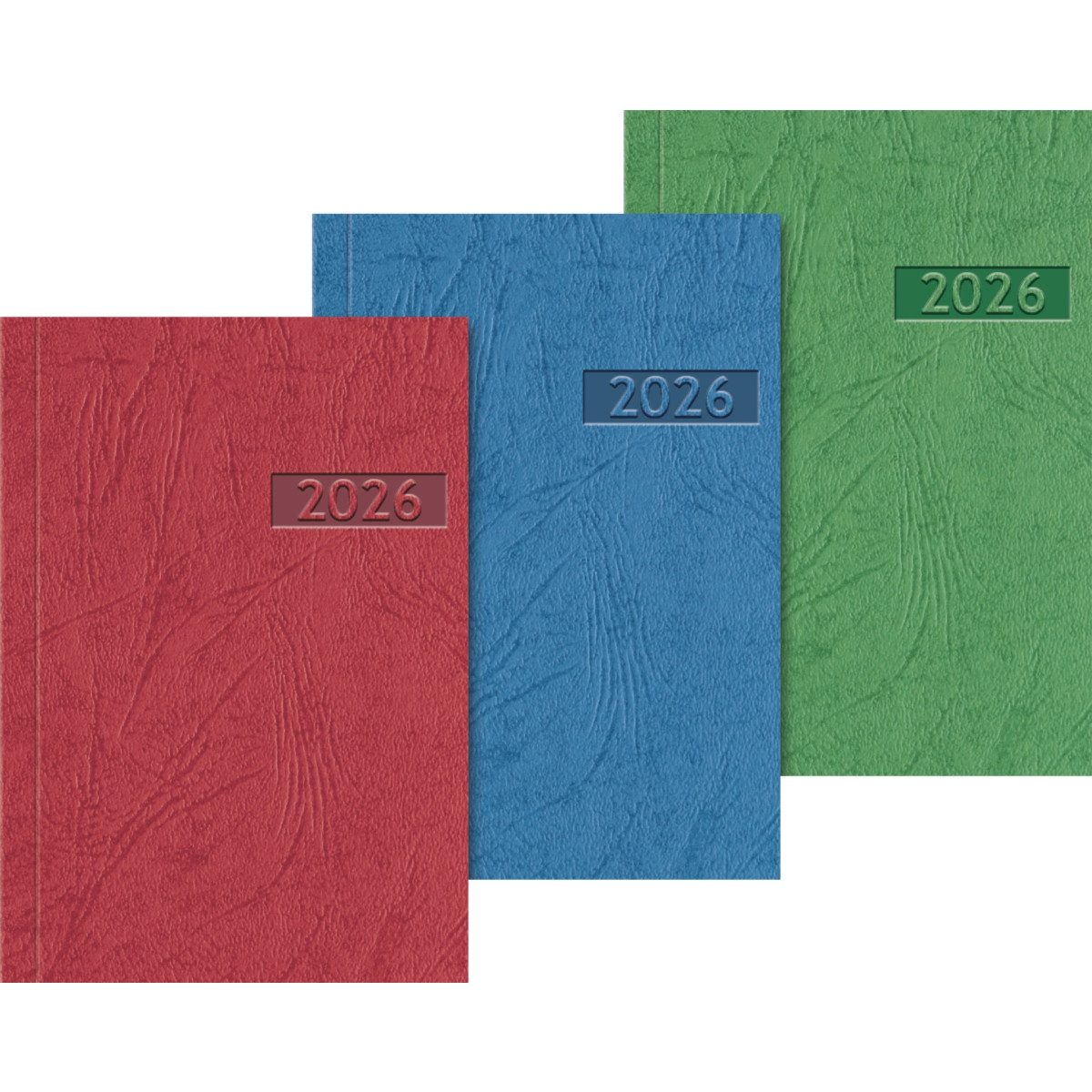 BRUNNEN Taschenkalender Taschenkalender 712 7,2x10,2cm Pappe sortiert 2026