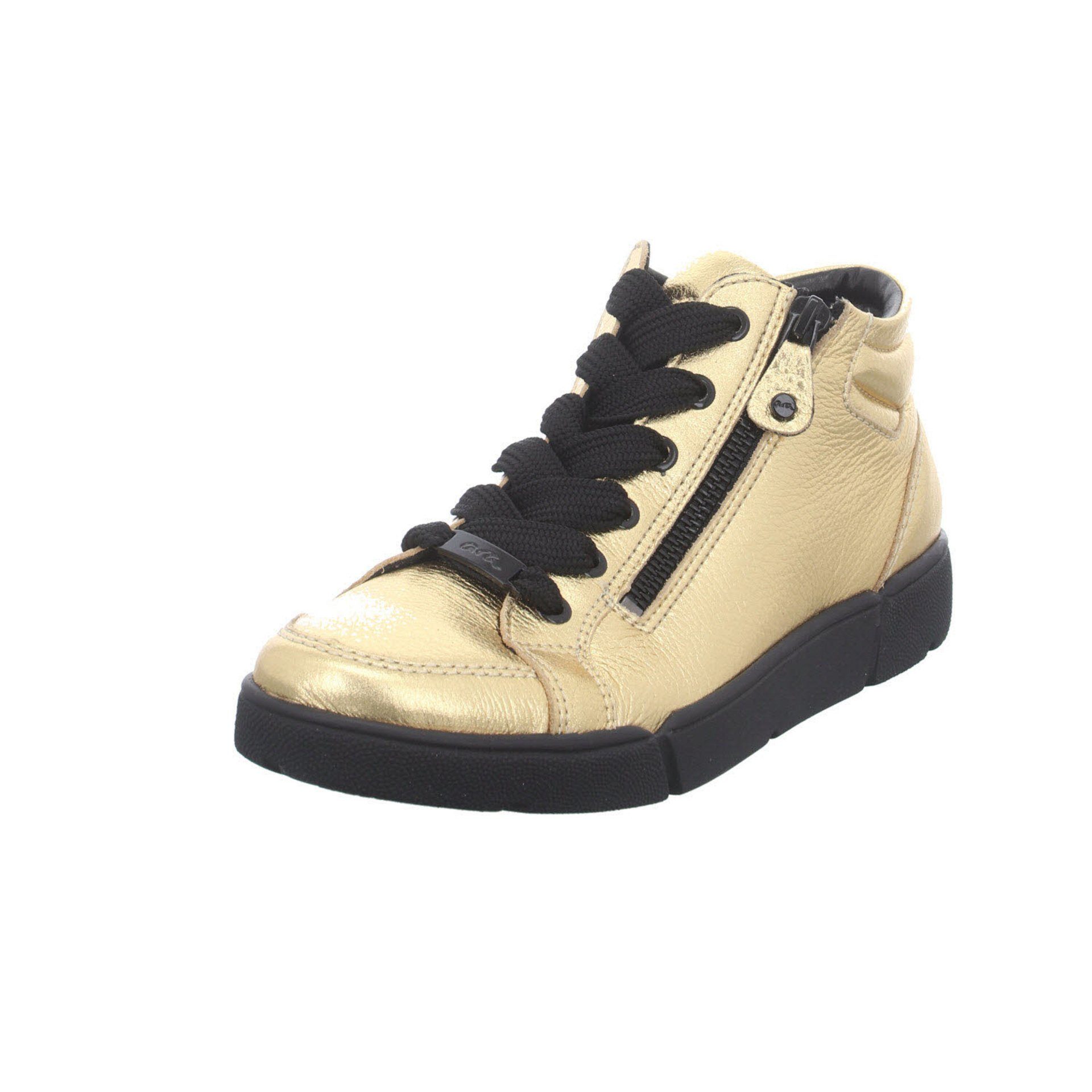 Sneaker Sneaker Ara Damen Schuhe Highsoft gold+silber-mittel Veloursleder Rom Sneaker