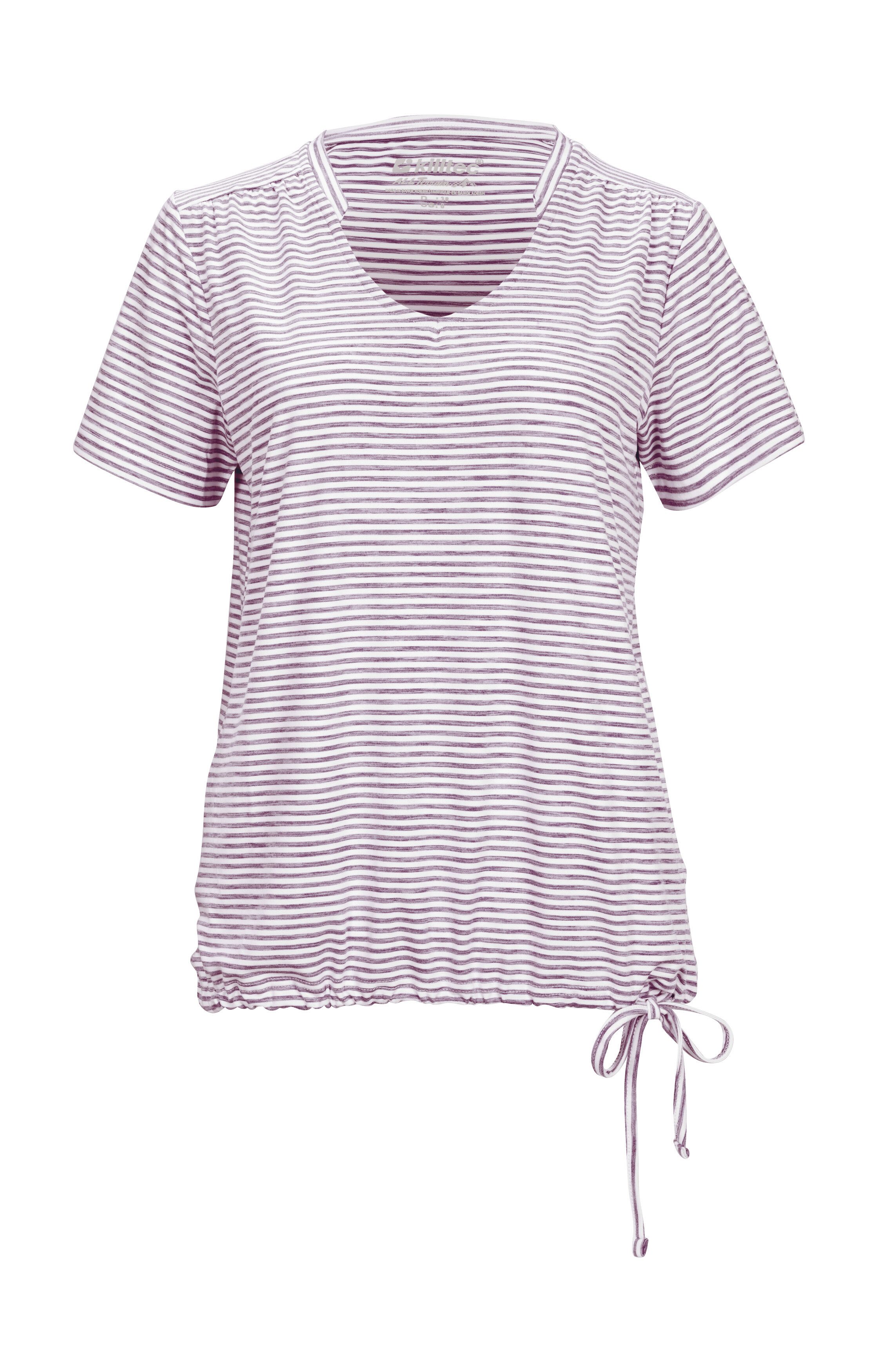 Killtec T-Shirt WMN TSHRT F Gestreiftes, schnelltrocknendes Funktionsshirt günstig online kaufen