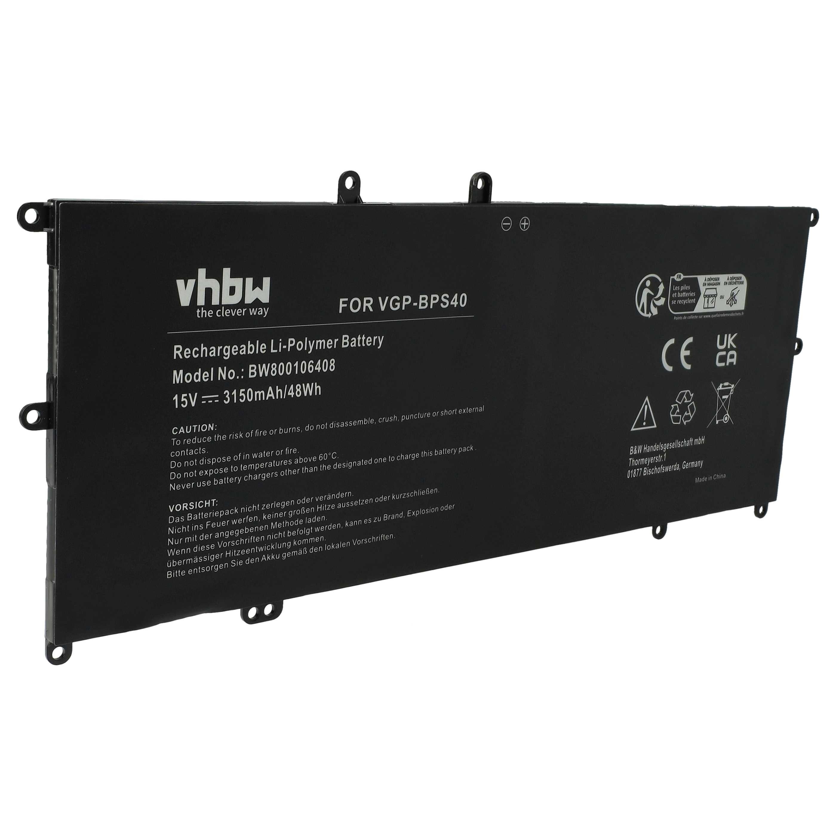 passend für Sony Vaio SVF14N16CW, SVF14N13CXB, SVF14N15CDS, SVF14N, Laptop-Akku