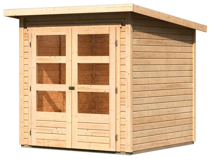 Karibu Gartenhaus Stockach 2, BxT: 212x210 cm, (Set), anthrazit, naturbelassen oder terragrau