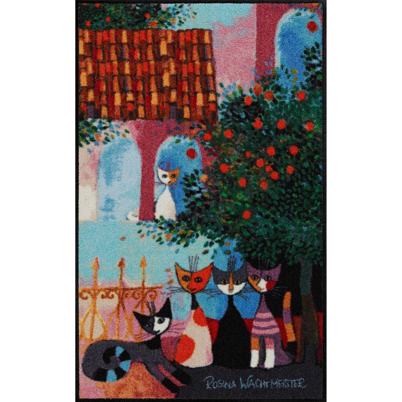 Läufer Fußmatte 75 x 120 cm Rosina Wachtmeister Vita Familiare mehrfarbig