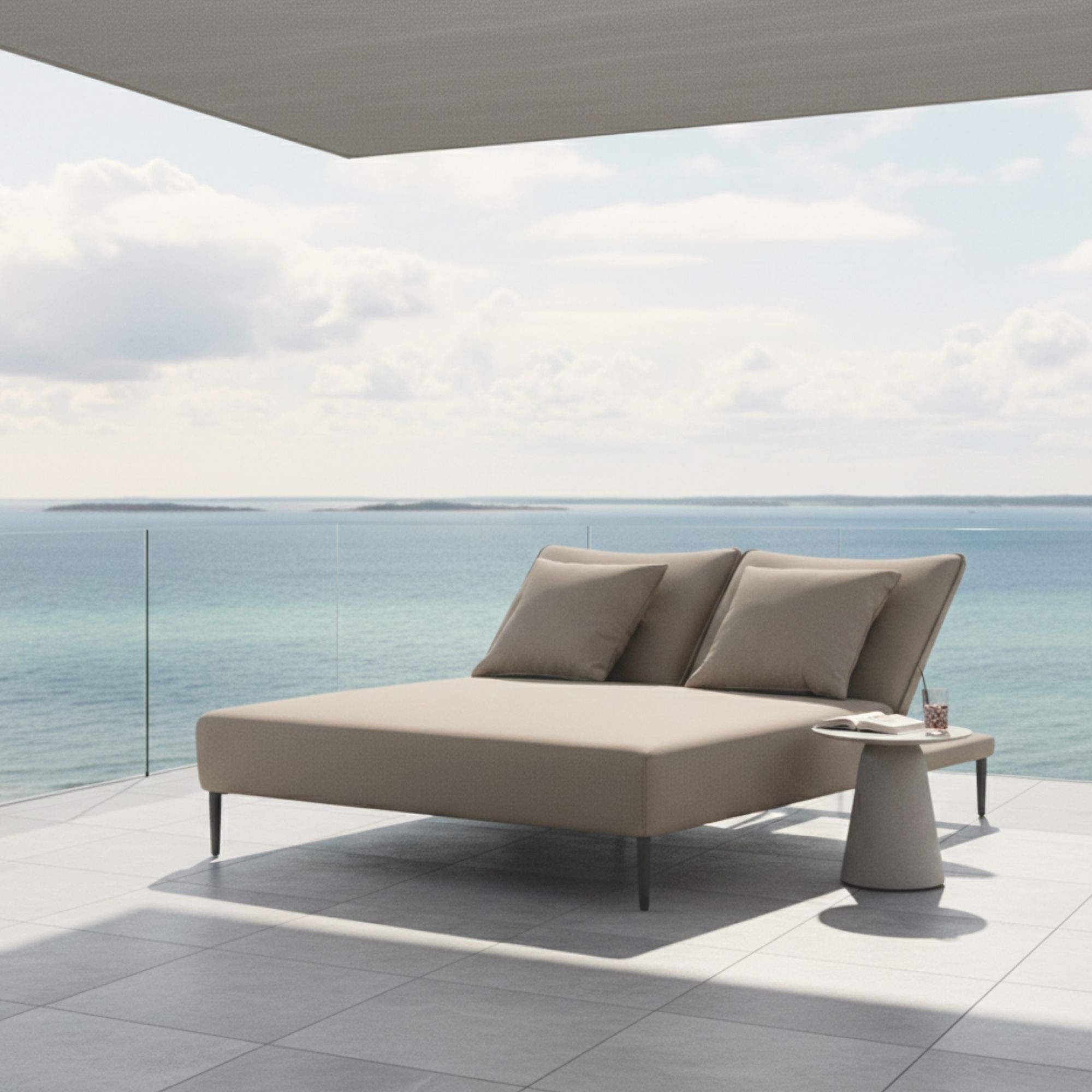 osoltus Wellnessliege osoltus LIV Premium Daybed Doppelliege Olefin Axroma 190 x 145 cm