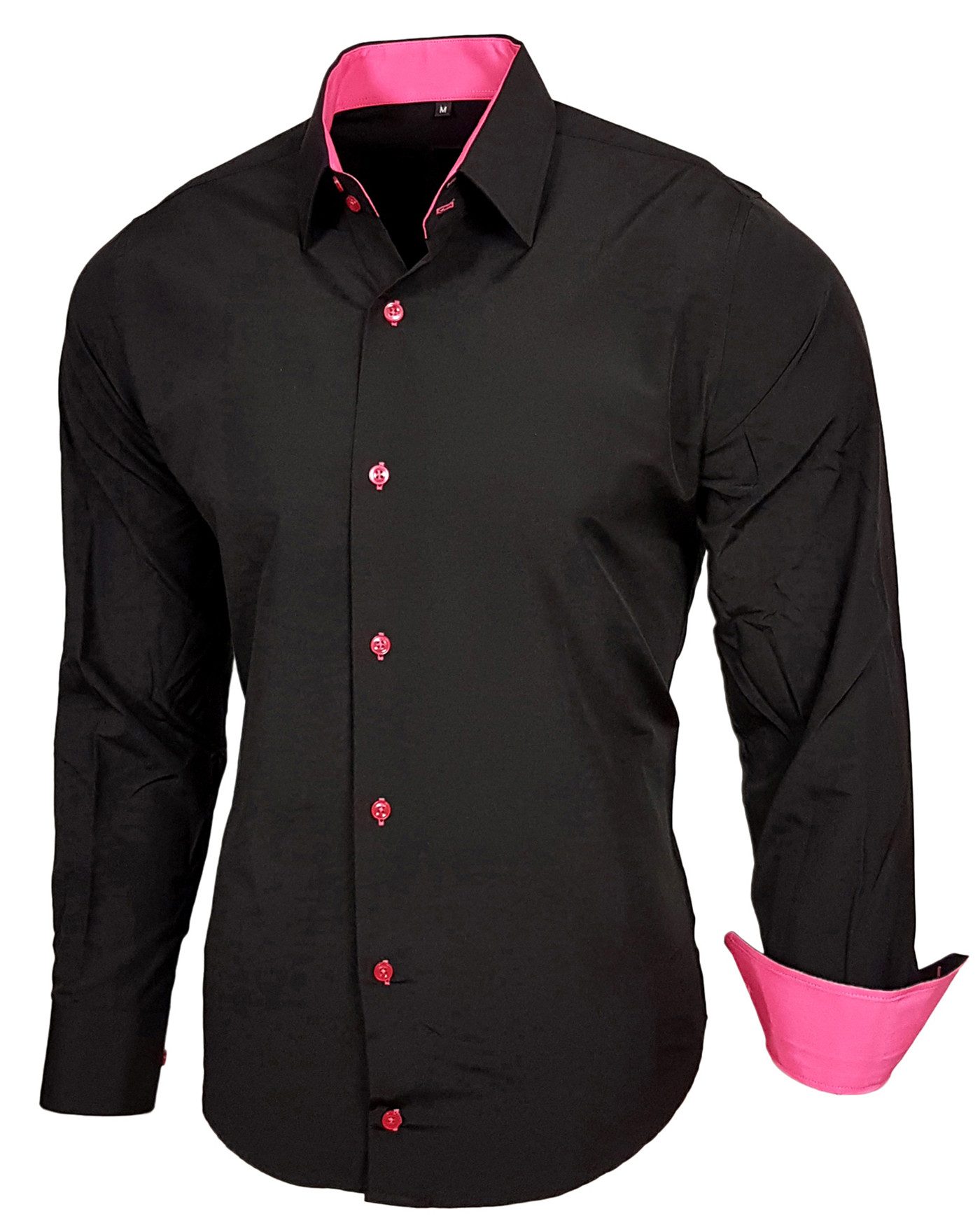 Baxboy Langarmhemd Kentkragen Businesshemd Slim Fit günstig online kaufen