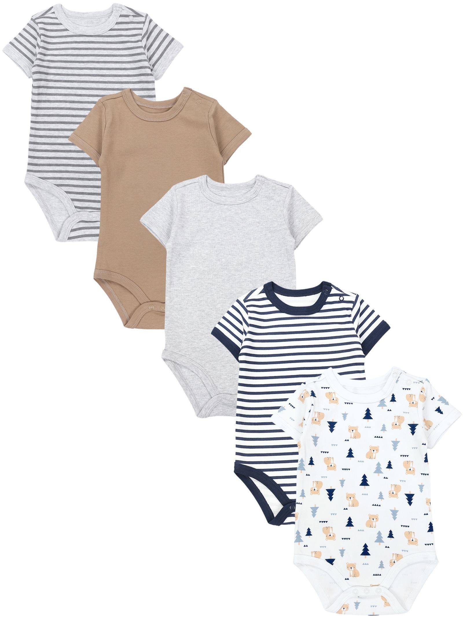 TupTam Kurzarmbody TupTam Unisex Baby Kurzarm Body mit Aufdruck Spruch 5er Pack