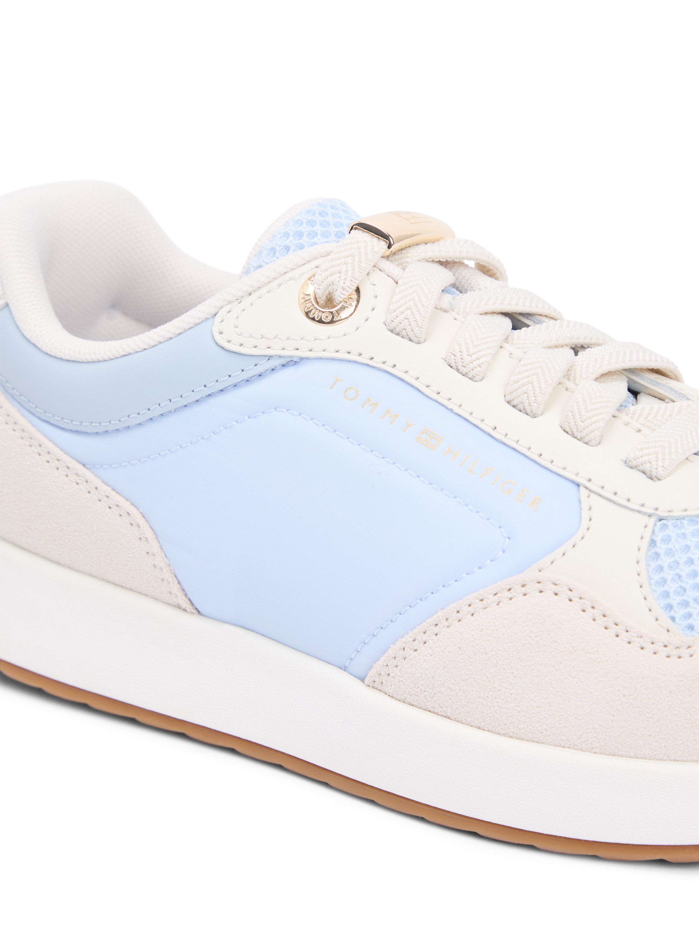 Tommy Hilfiger TH CHIC EVA RUNNER MESH Plateausneaker Freizeitschuh, Halbschuh, Slipper mit elastischen Schnürsenkeln