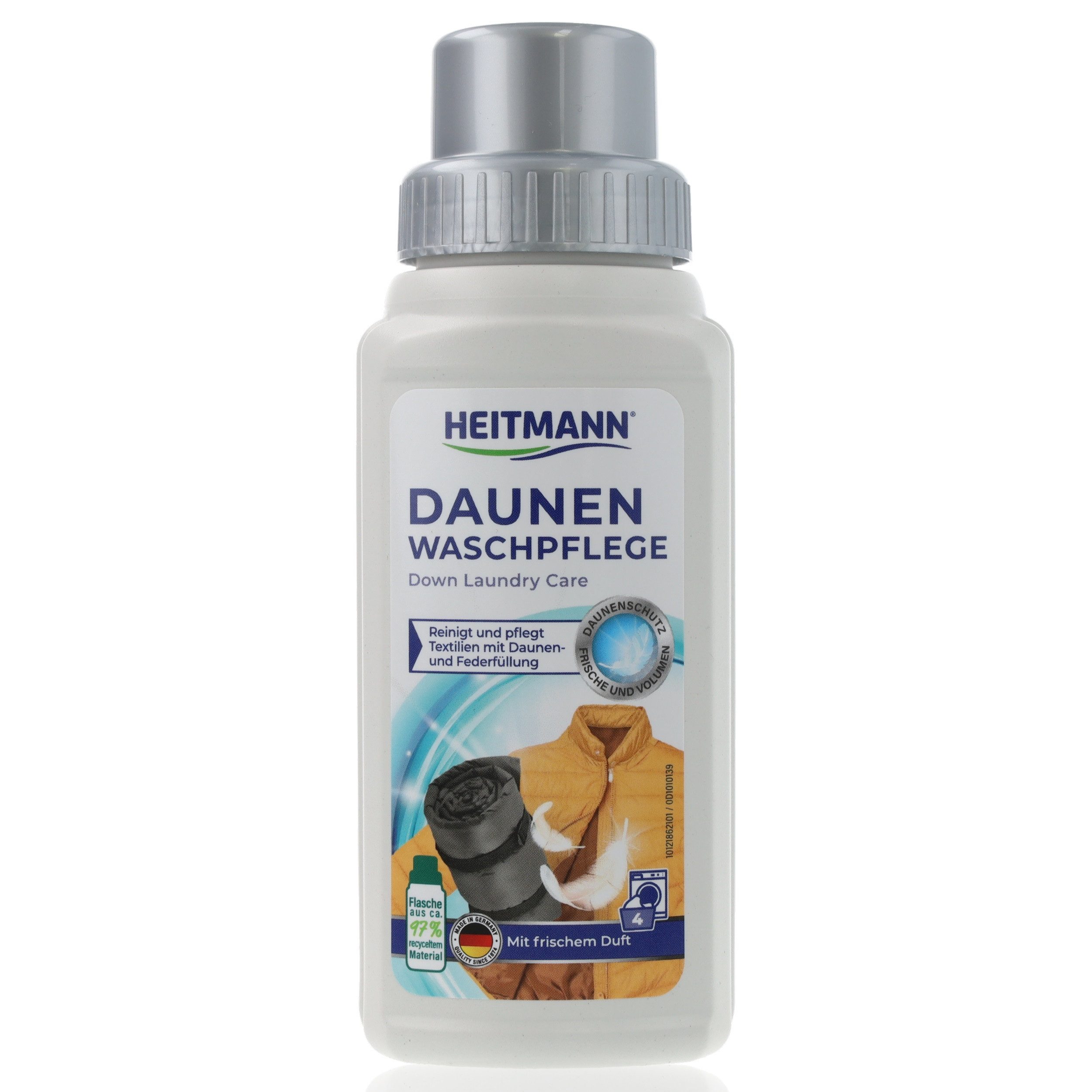 HEITMANN Heitmann Daunen Waschpflege 250ml Spezialwaschmittel (1-St. mit Lanolin reinigt & pflegt ohne verkleben)