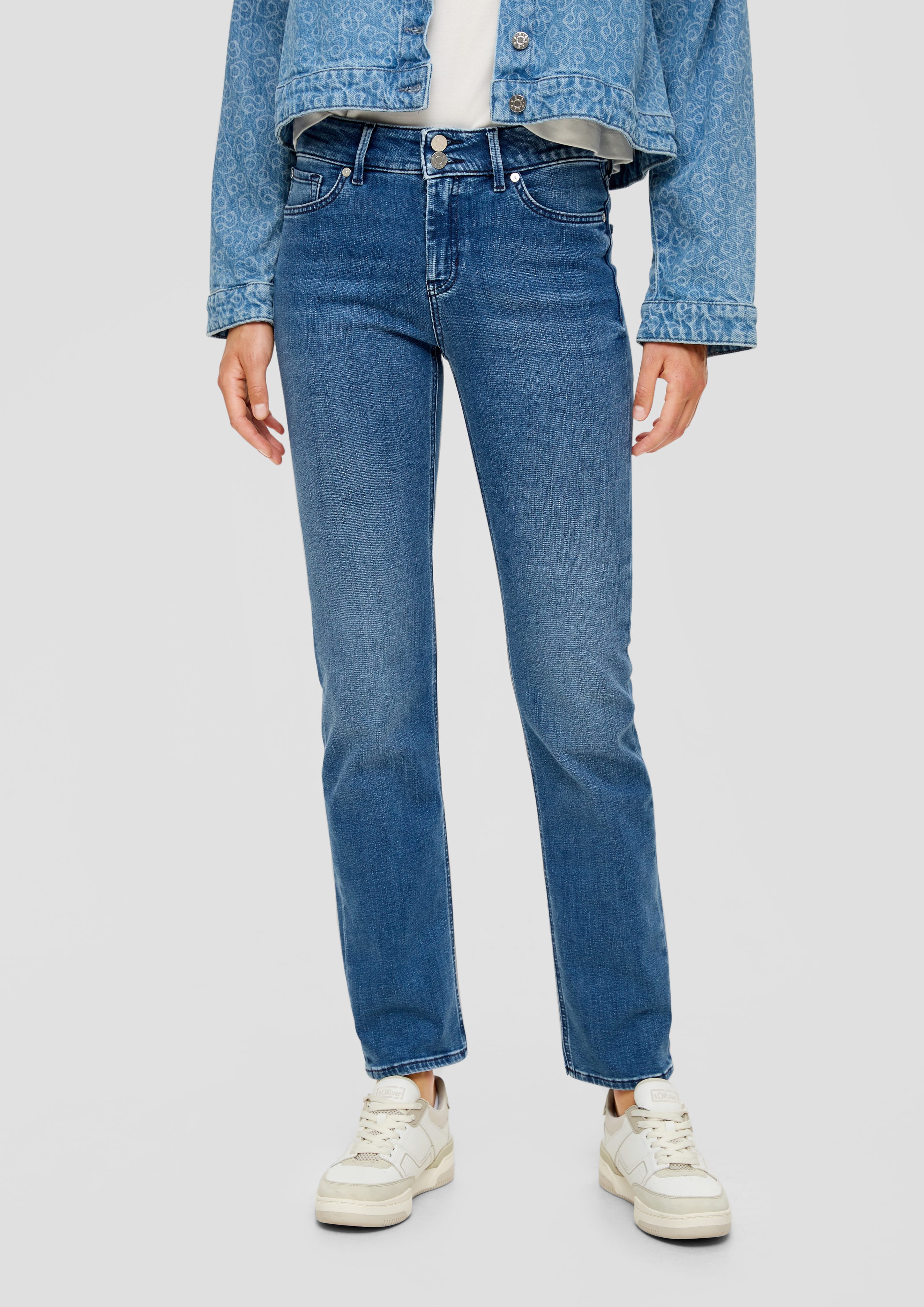 Mid Jeans s.Oliver Regular Leg 5-Pocket-Jeans / Straight Rise Fit / / Karolin
