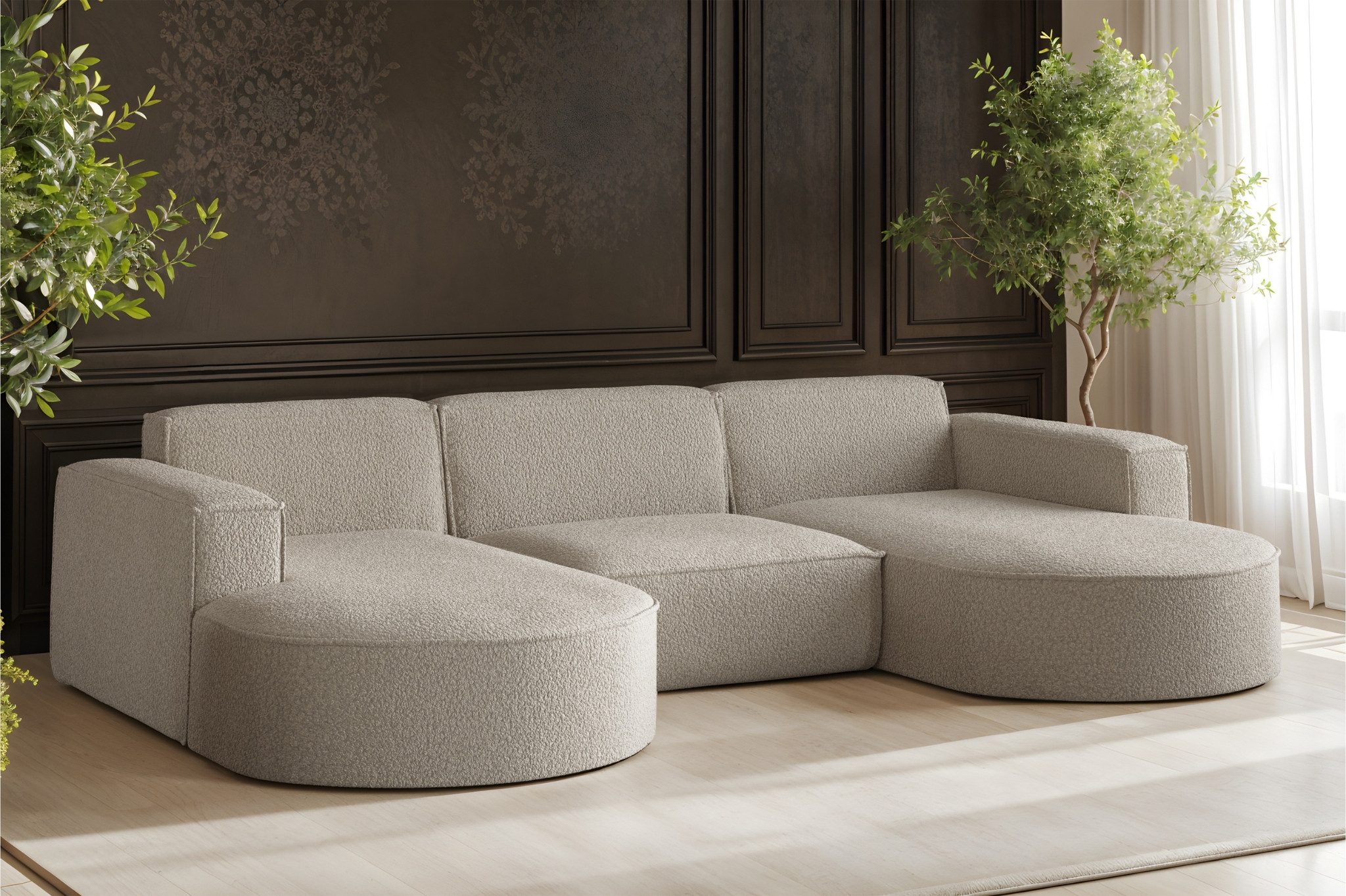 Kaiser Möbel Ecksofa Sofa U form, günstig online kaufen