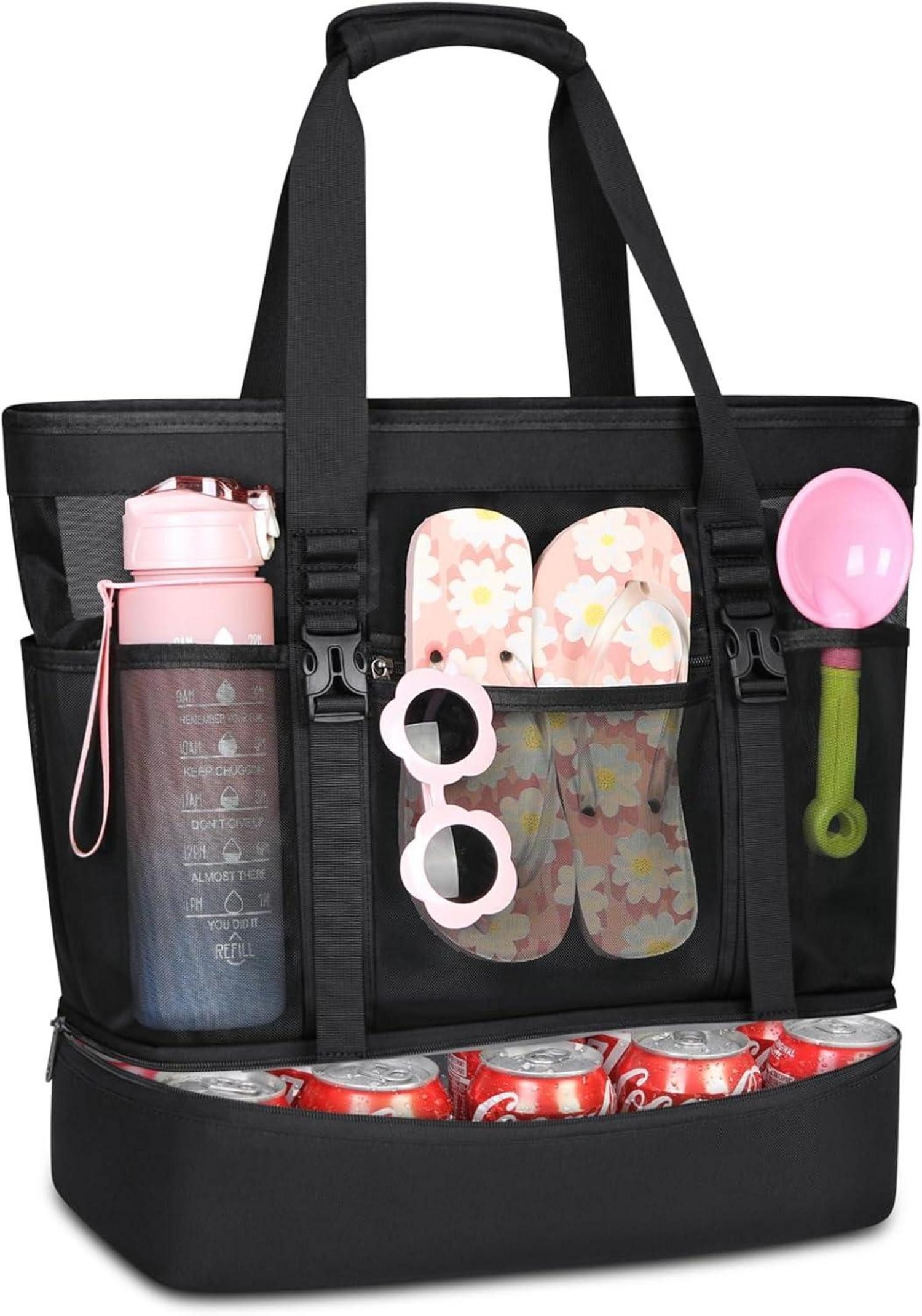 LuxusKollektion Strandtasche Strandtasche XXL mit Reißverschluss günstig online kaufen