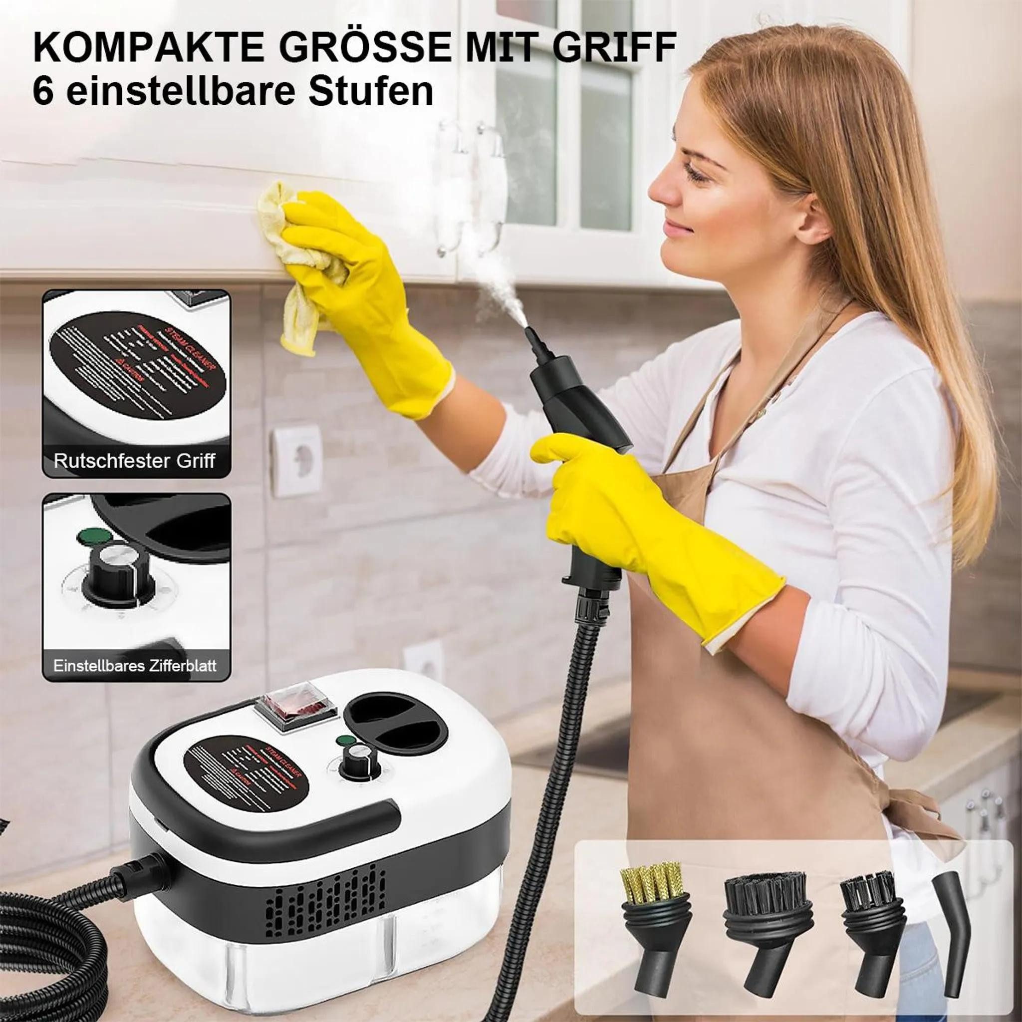 ibettertec Dampfreiniger Handdampfreiniger, tragbarer Reiniger, Küchenreiniger, geeignet für Böden, Fenster und Küchen.