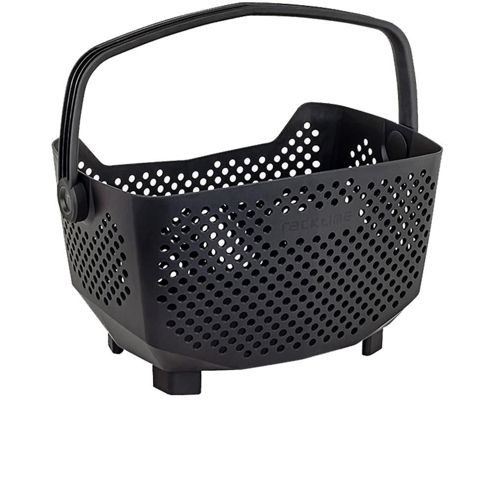 racktime Fahrradkorb Racktime Korb Bask-it EDGE 20l schwarz Kunststoff recyclebar Ohne Adap