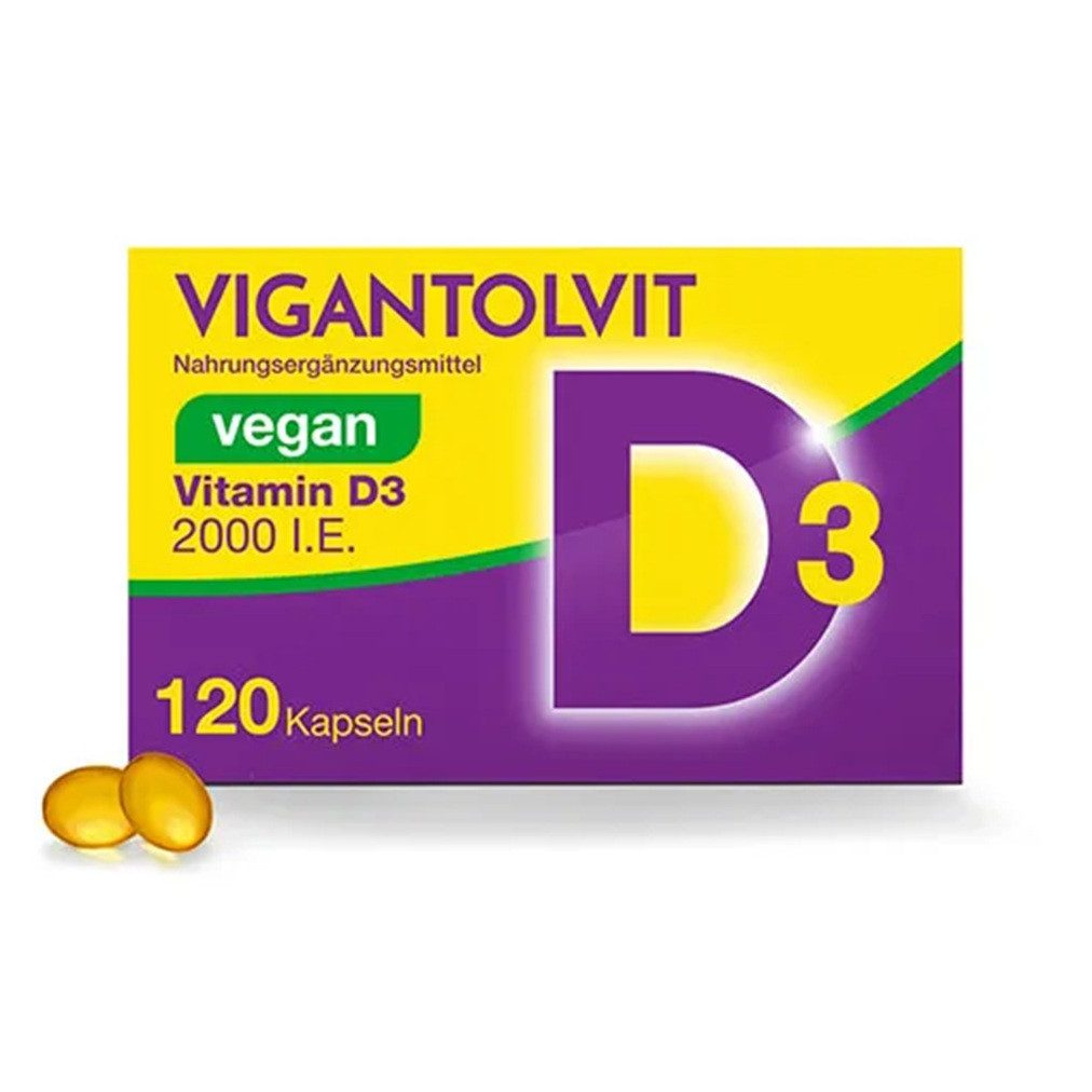 WICK Vigantolvit 2000 I. E. Vitamin D3 vegan Weichkapseln, 120 er 27,6 g, vegane, hochdosierte Kapseln