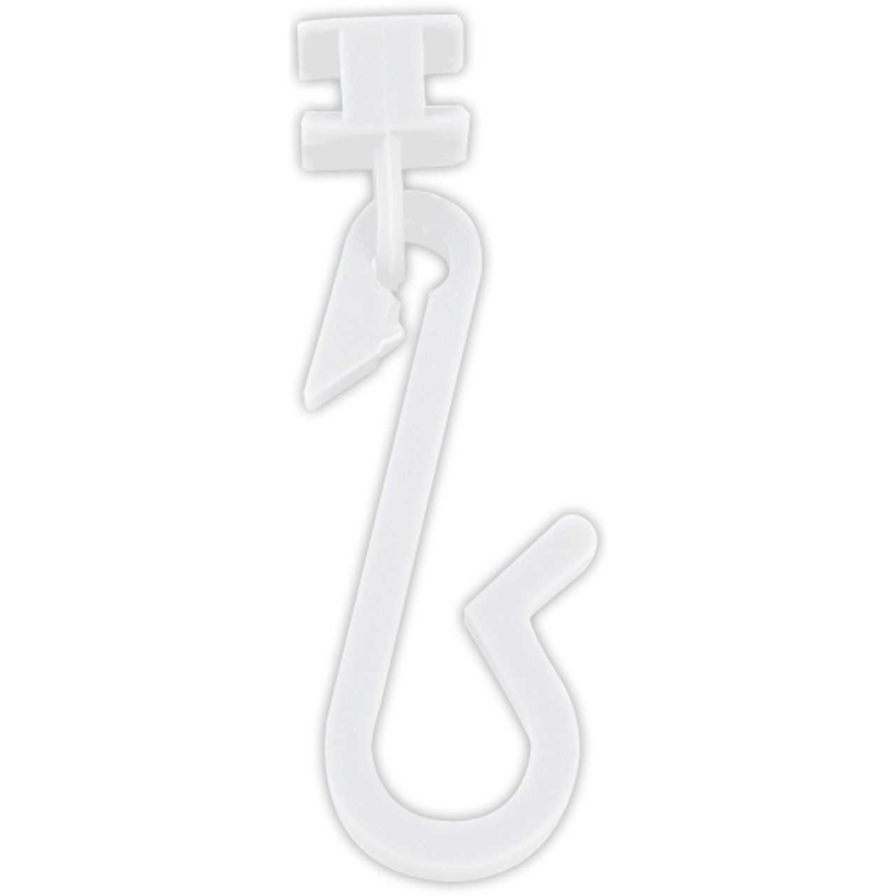 Euroshowers GmbH Duschvorhangklammer Duschvorhanghaken & -gleiter Set, 24 Stück, Weiß, Standard Duschvorhangstangen, (24-St)