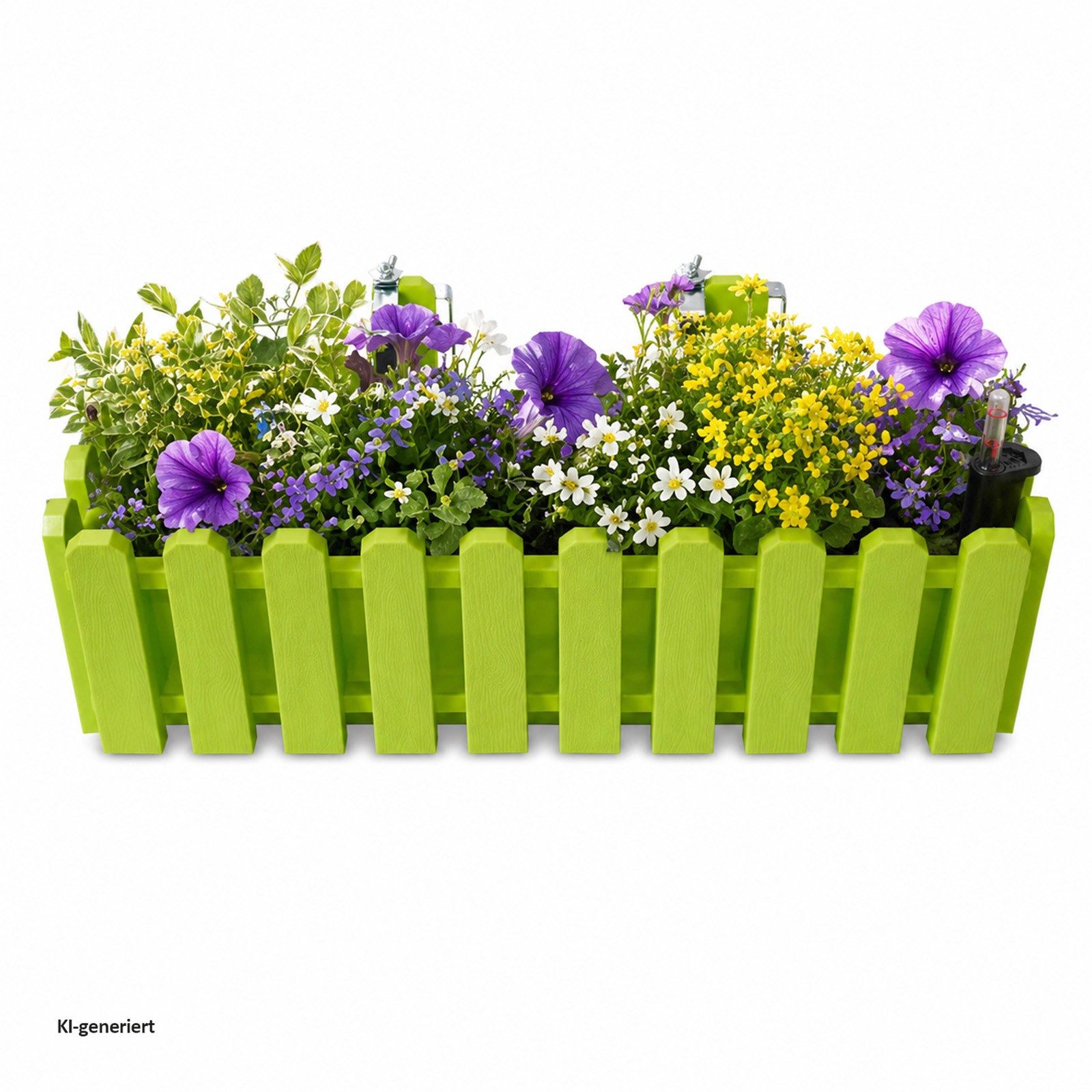 HTI-Living Blumenkasten Pflanzgefäß mit Wasserspeicher 50 cm Nessa (Stück, 1 St., 1 Blumenkasten), Blumenkasten mit Wasserstandsanzeige