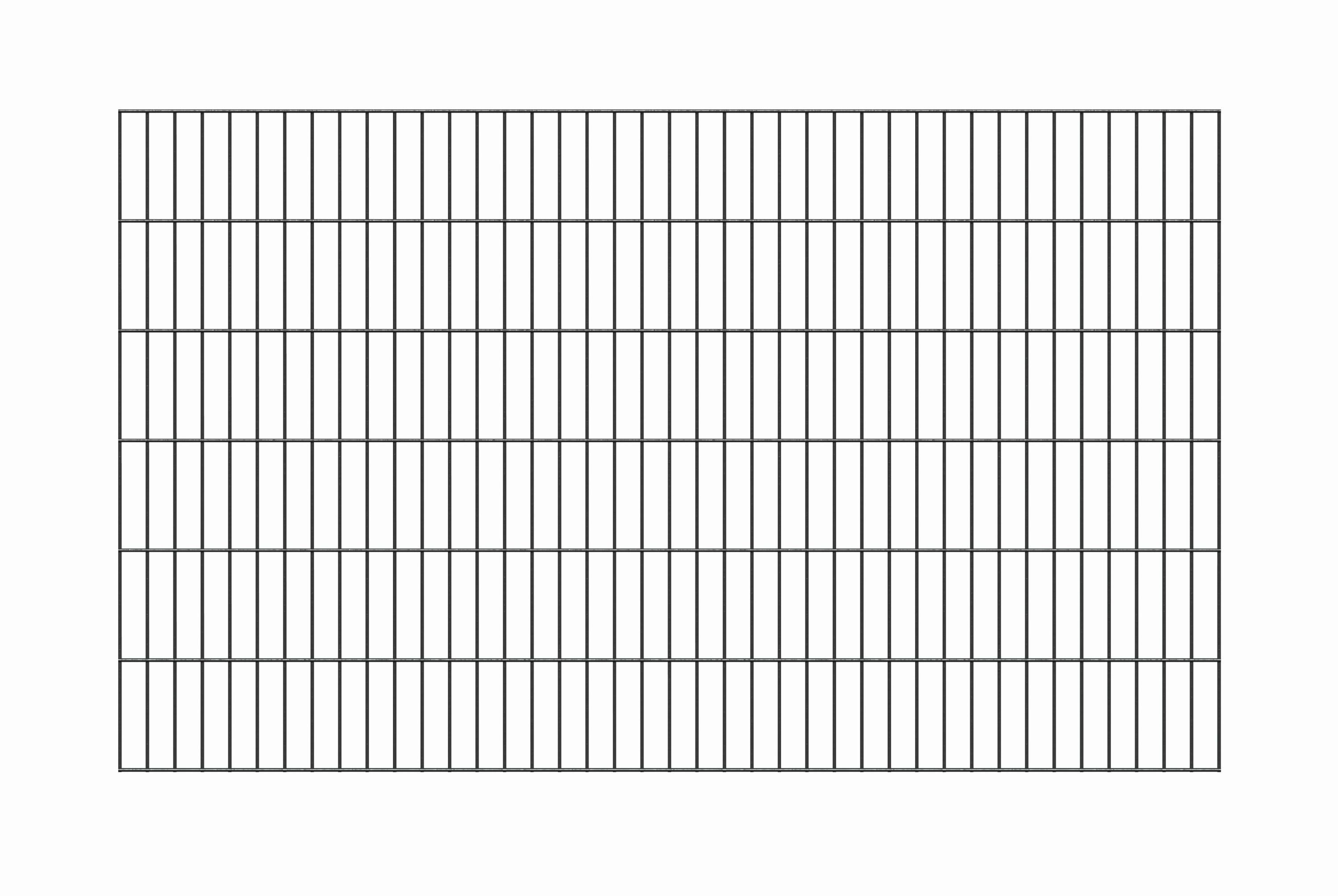 Alberts Einstabmattenzaun Alberts 642914 Doppelstabmattenzaun, kunststoffbeschichtet, anthrazit, Alberts Doppelstabmattenzaun verschiedene Längen und Höhen kunstst