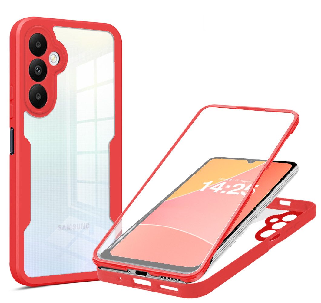 Tec-Expert Handyhülle 360 Grad Hülle für Samsung Galaxy A05s 6.7 Zoll, 6.7, Rundum Schutz Cover Case Hülle robust