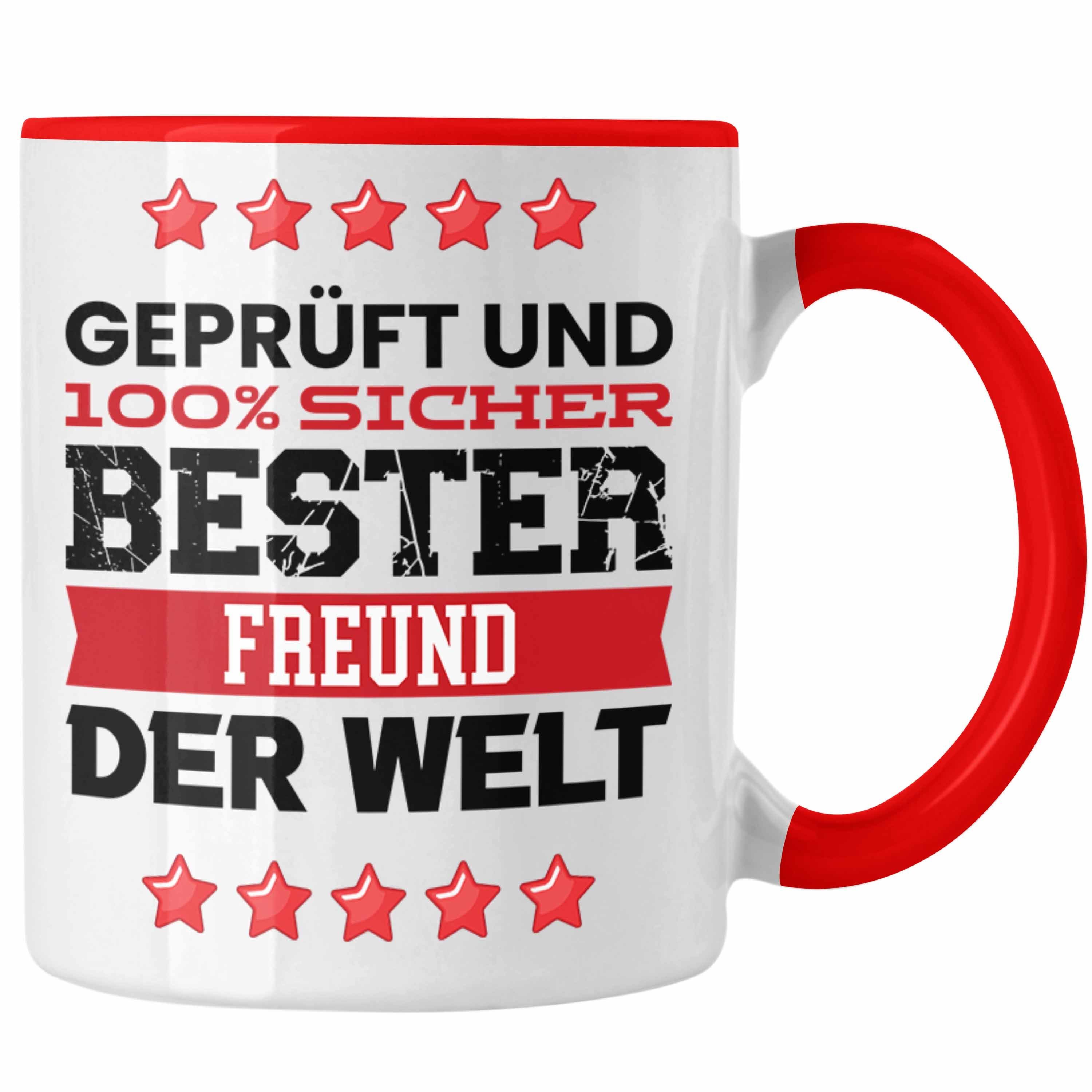Tasse Tasse - Bester für Trendation Welt Geschenk Freund G Der Trendation Rot Freund Bester