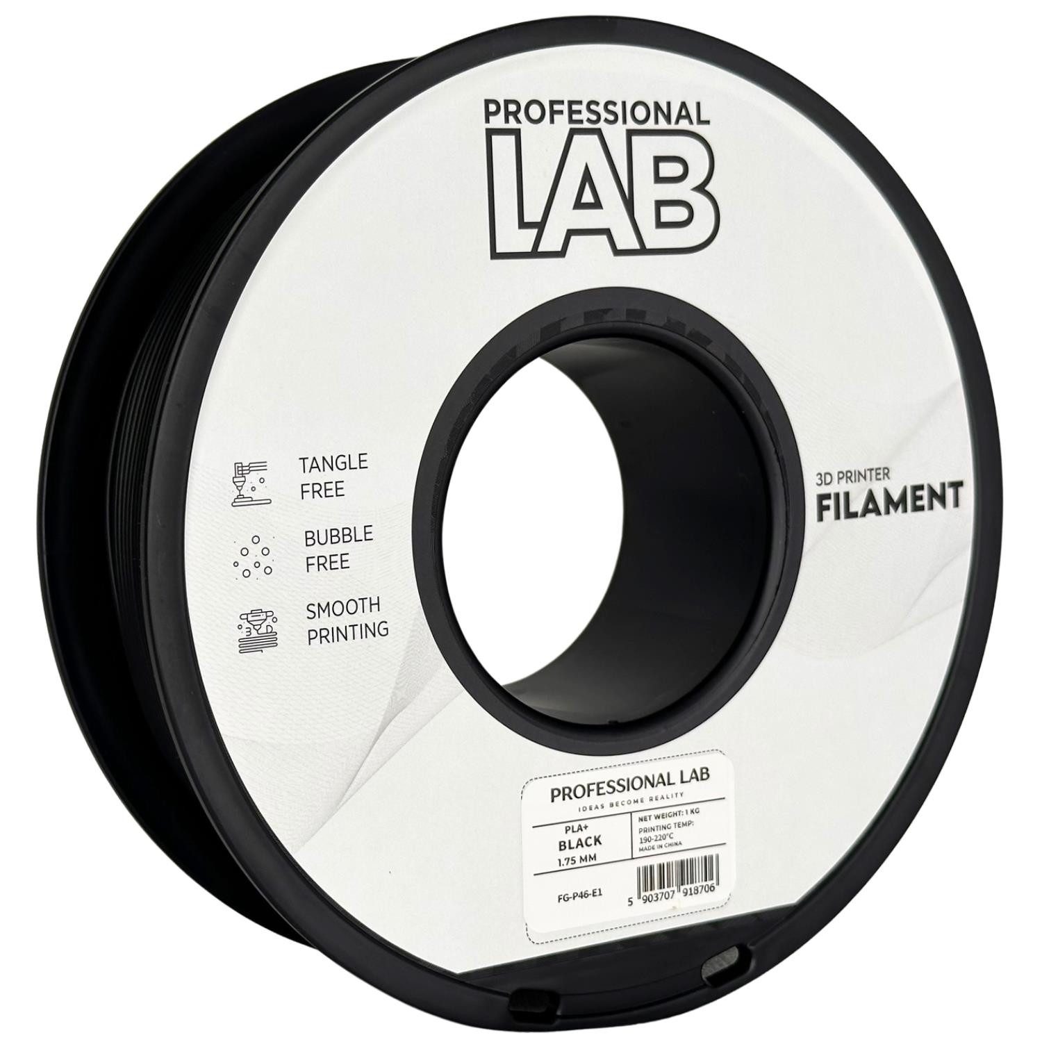 Prof. Lab Filament PLA+ verstärktes PLA Hochfest & schnell 1.75mm – 1kg