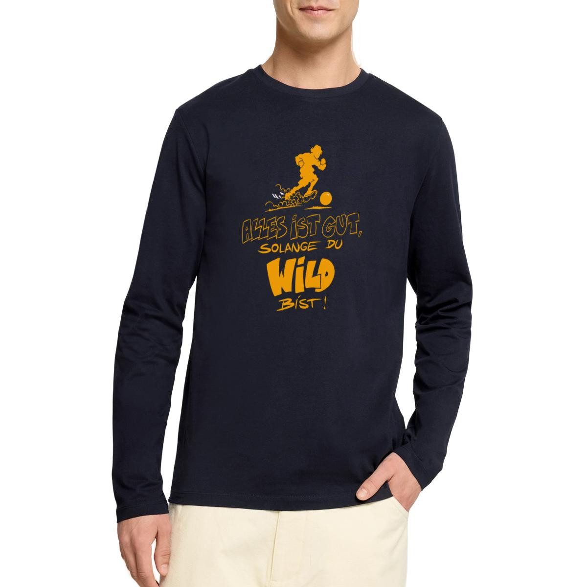 T-Shirt Die Wilden Kerle Spruch Motto Premium Langarmshirt Herren