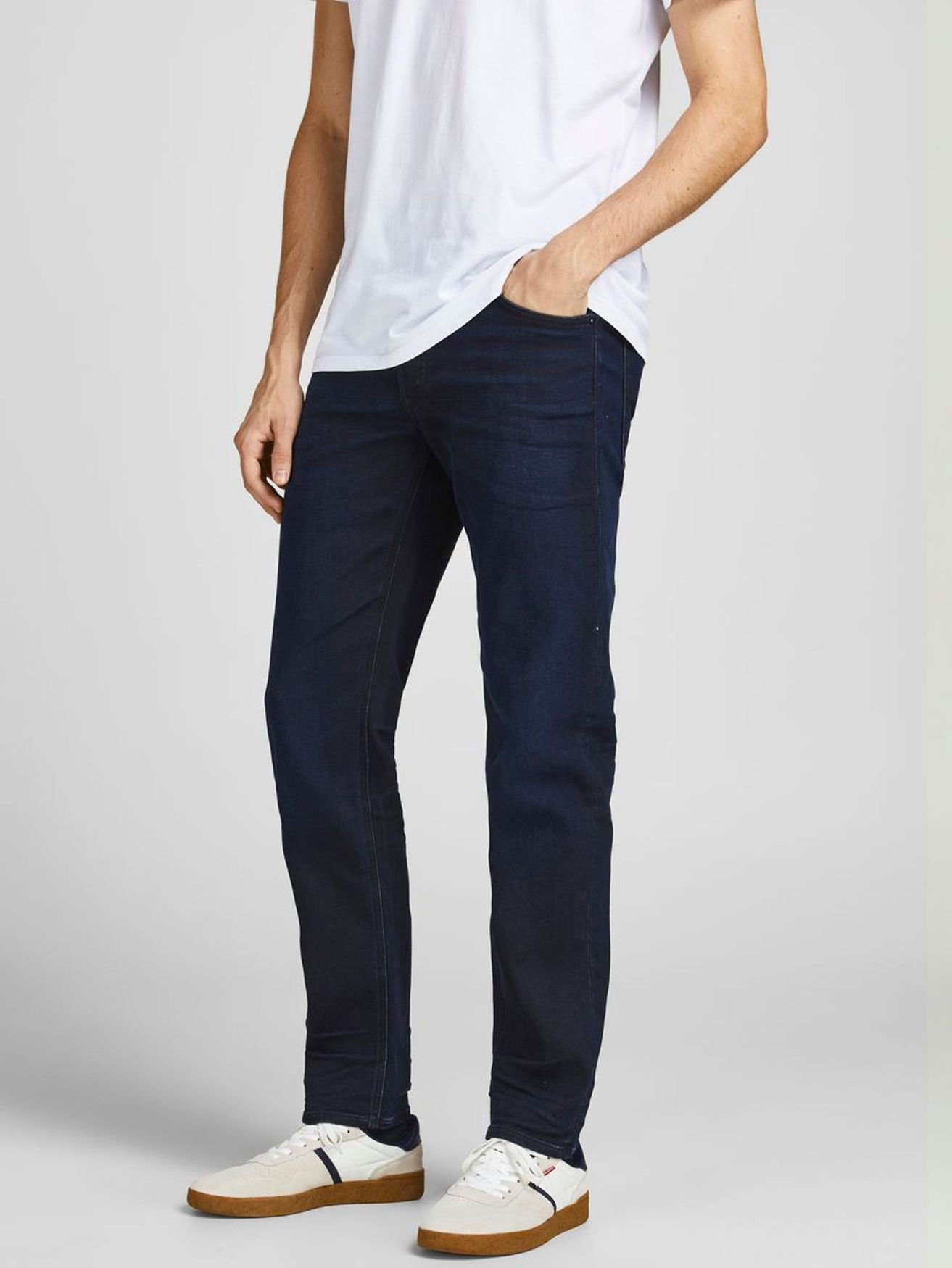 Jack & Jones Regular-fit-Jeans Comfort Fit Jeans MIKE RON JOS Mid Waist Tapered Denim (1-tlg) 3922 in Dunkelblau-2
