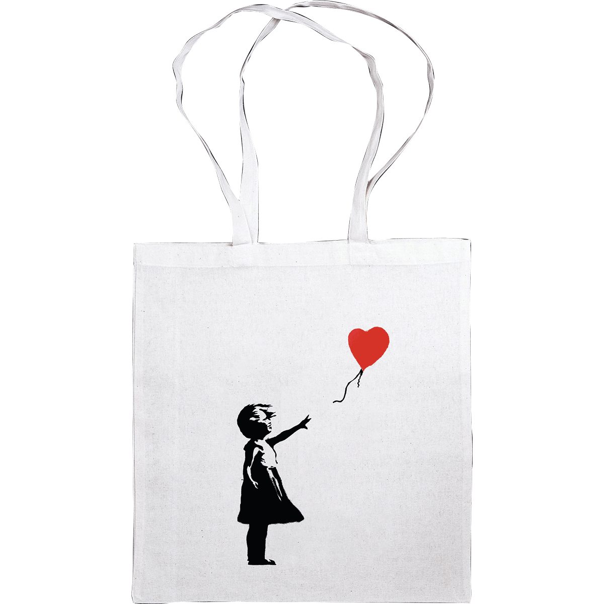 Anaconda Verlag Umhängetasche Banksy Girl with Balloon: Stofftasche, Jutebeutel mit