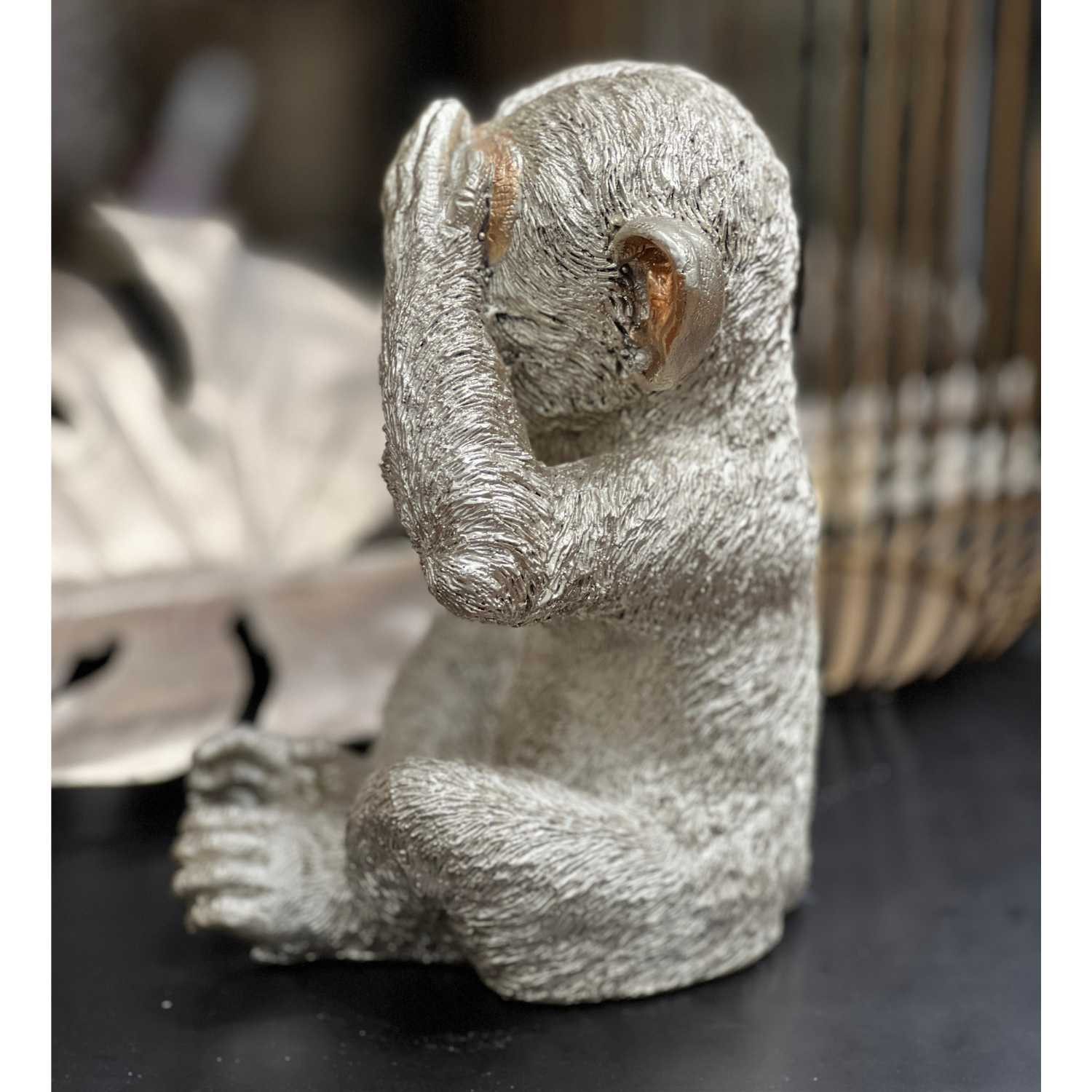 Cor Mulder Tierfigur Die Affen sind los champagner 20 cm Nichts Sehen