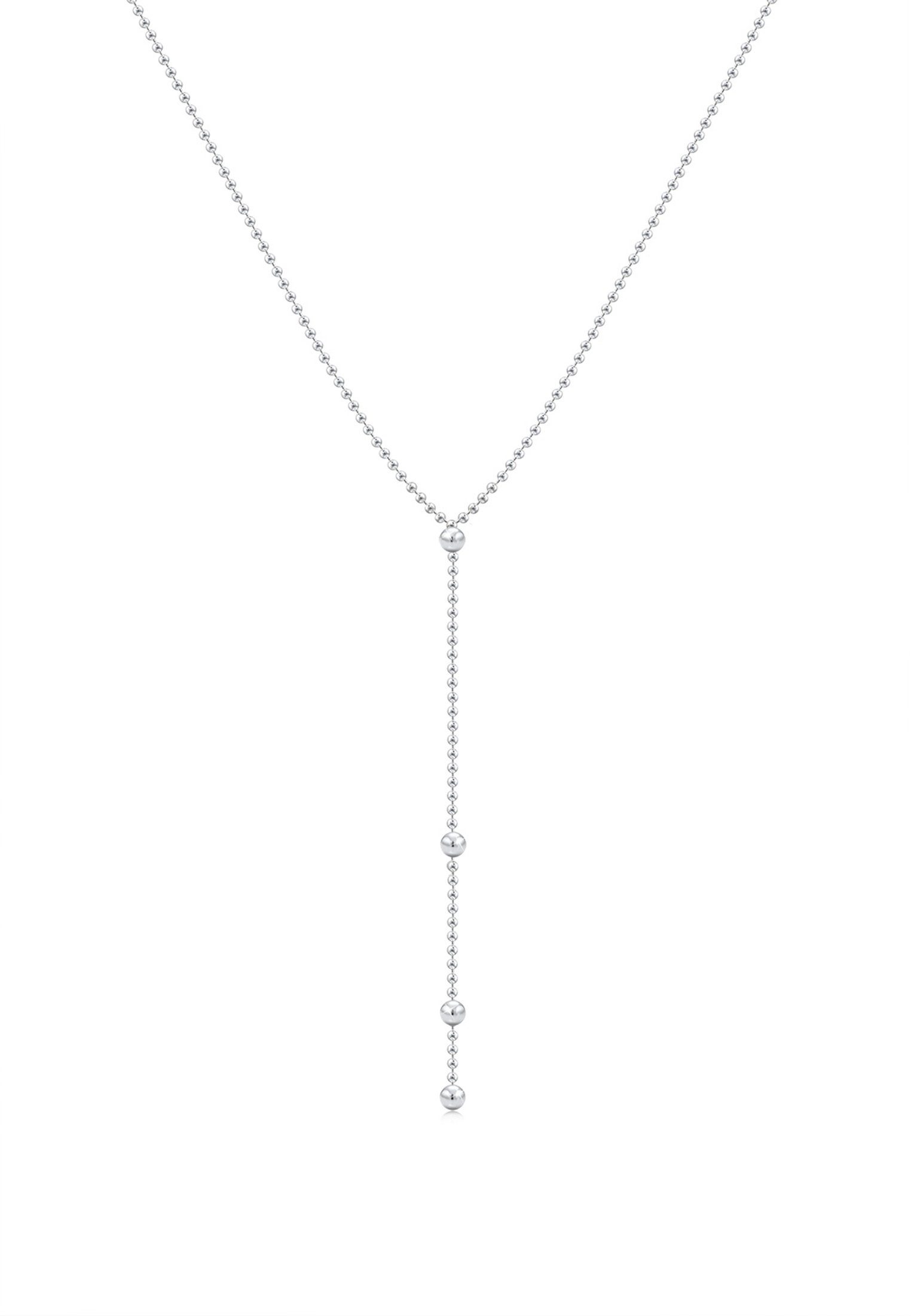 Elli Collierkettchen Y-Kette Kugel Design 925 Sterling Silber