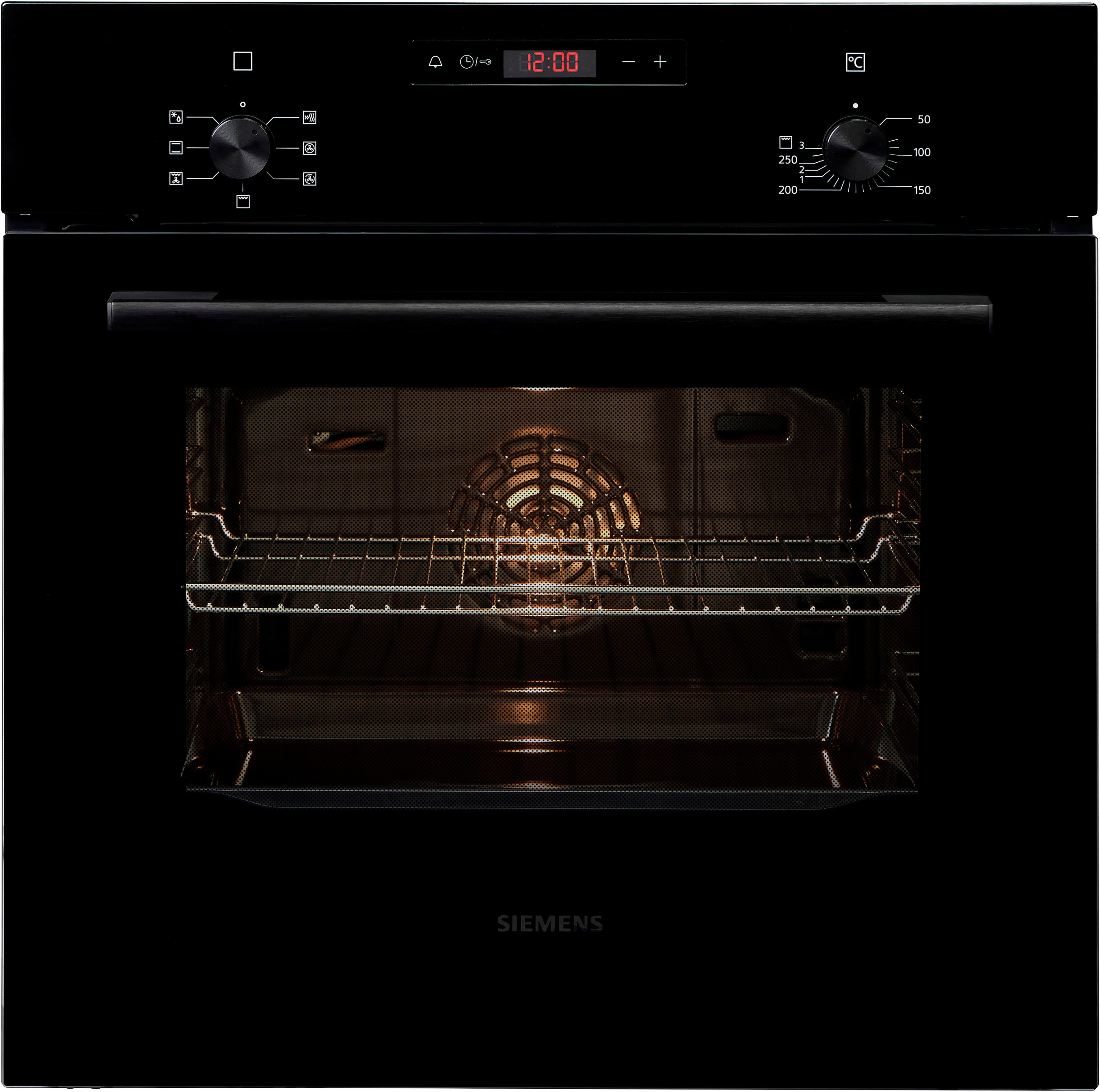 SIEMENS Backofen iQ100 HB013FBB1, 3D-Heißluft für gleichmäßige Hitzeverteilung & perfekte Ergebnisse