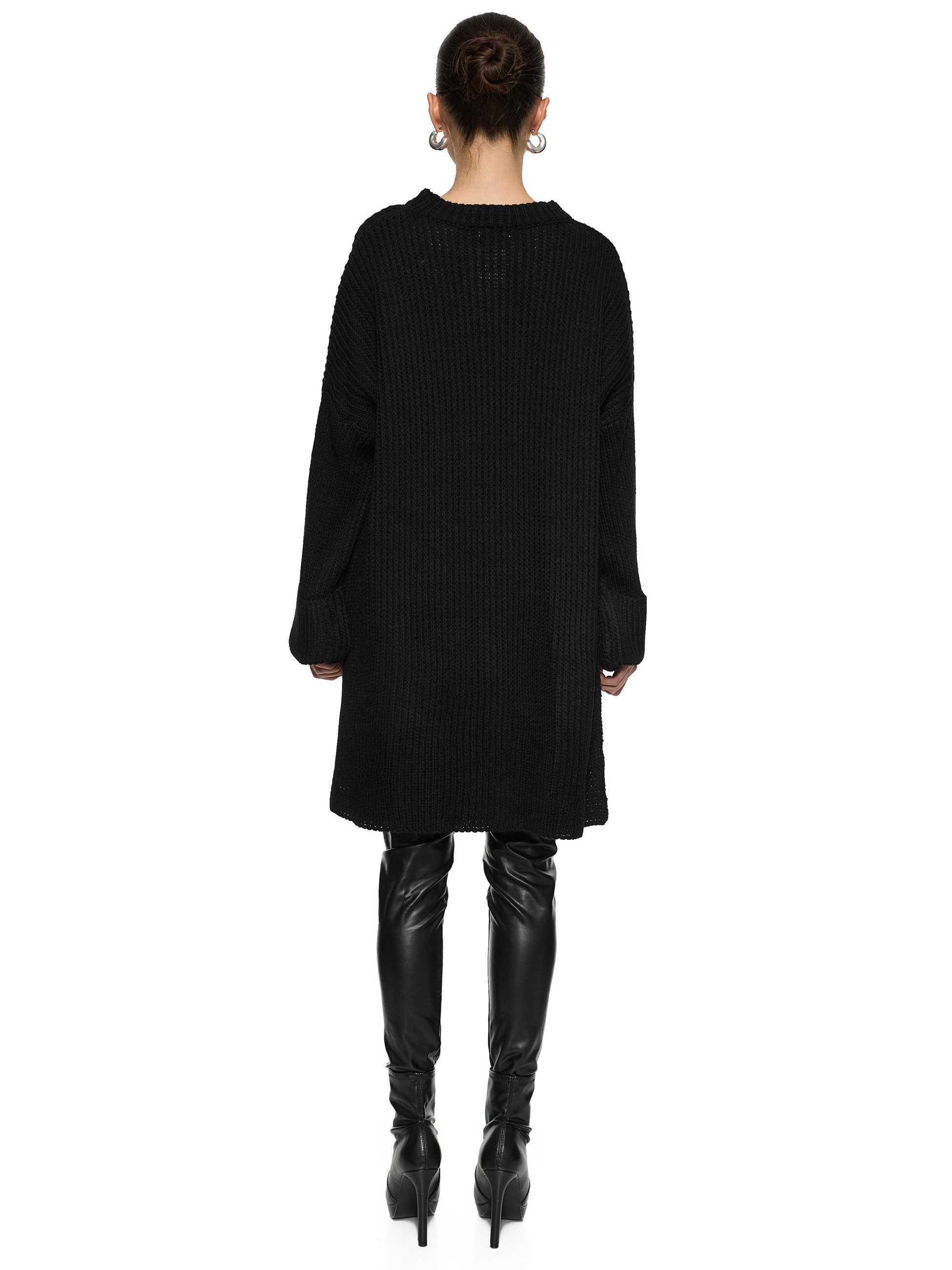Worldclassca Longpullover WORLDCLASSCA Damen Oversize Strickpulllover Lang Pulli Oberteil Neue Kollektion - Stilvolle und gemütliche Strickmode für Damen