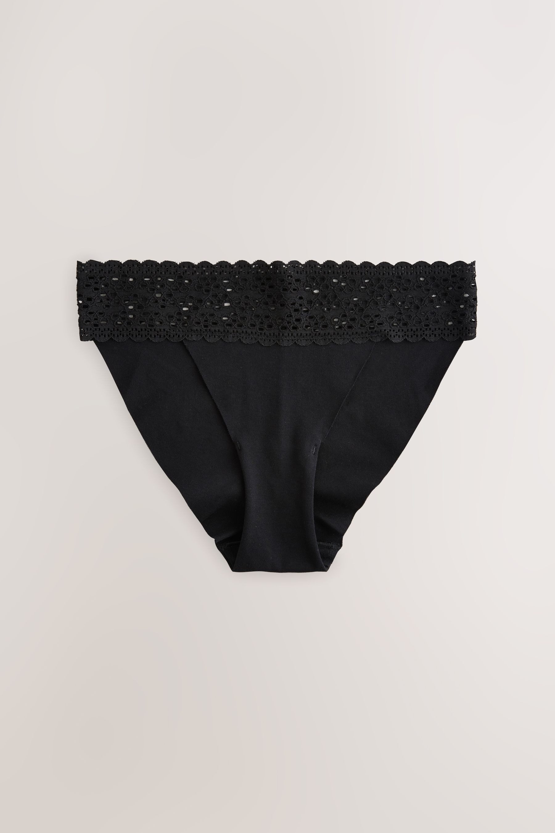 Next Tanga 3er-Pack nahtlose Slips mit Spitzenbesatz, Tanga (3-St)