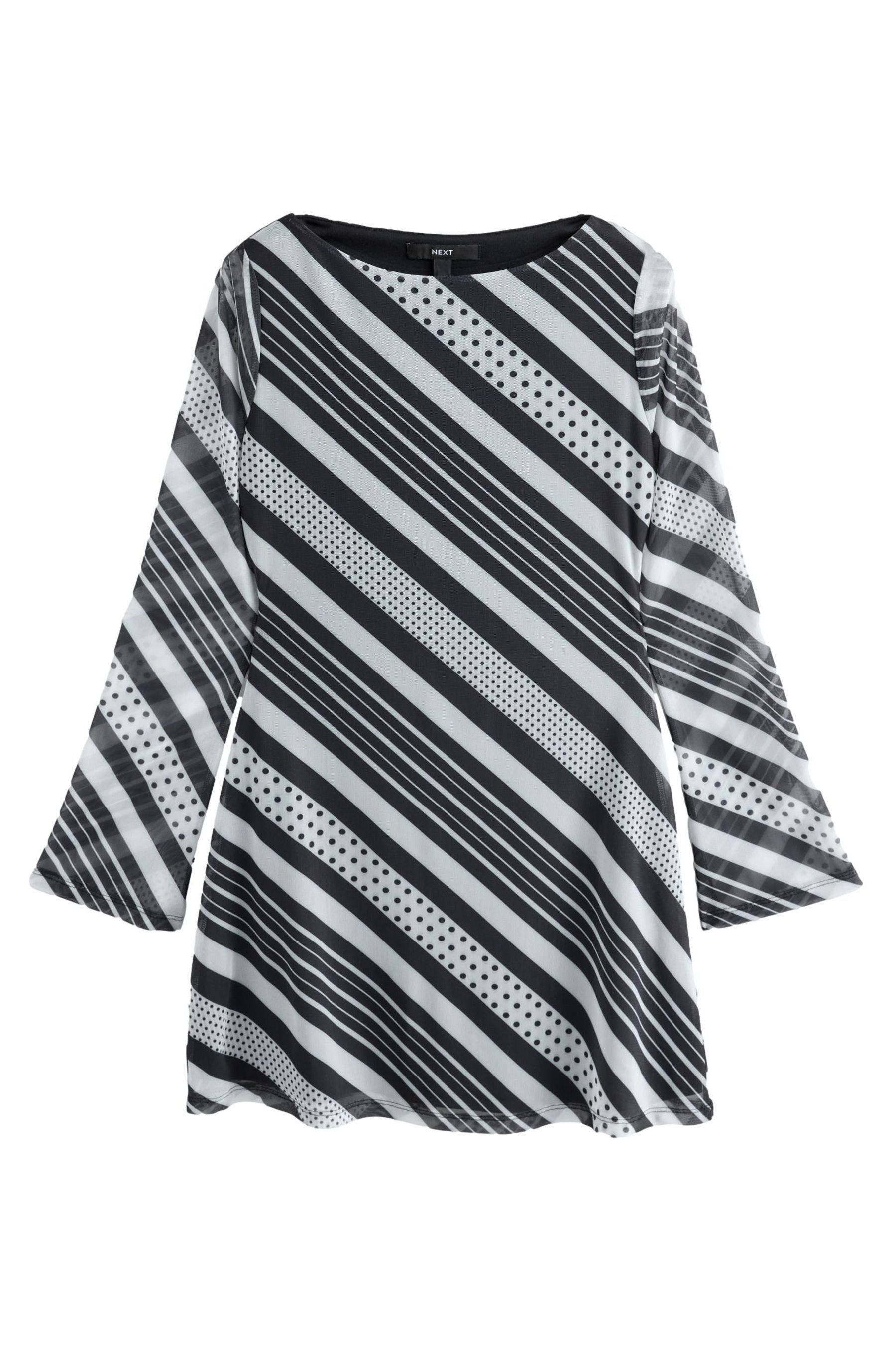 Next Minikleid Langärmeliges Mesh-Minikleid (1-tlg) günstig online kaufen