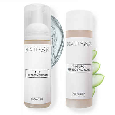 BEAUTY babe Gesichtspflege-Set »Cleansing Duo«, Das optimale Duo für reine und strahlende Haut.